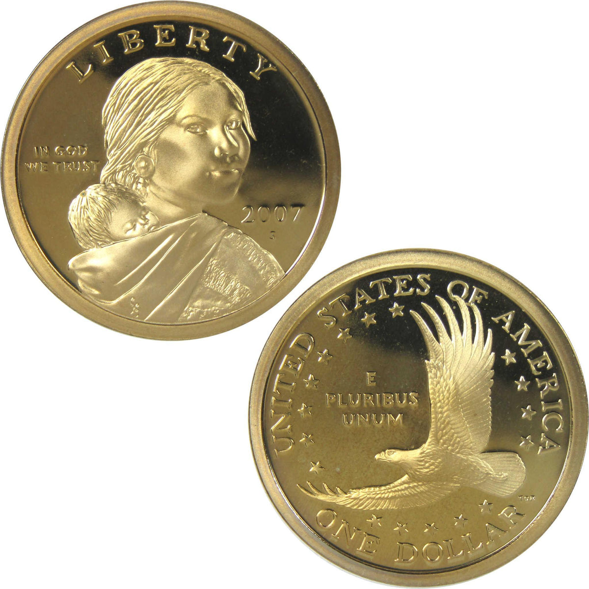2007 S Sacagawea Native American Dollar Proof $1 Coin Collectible