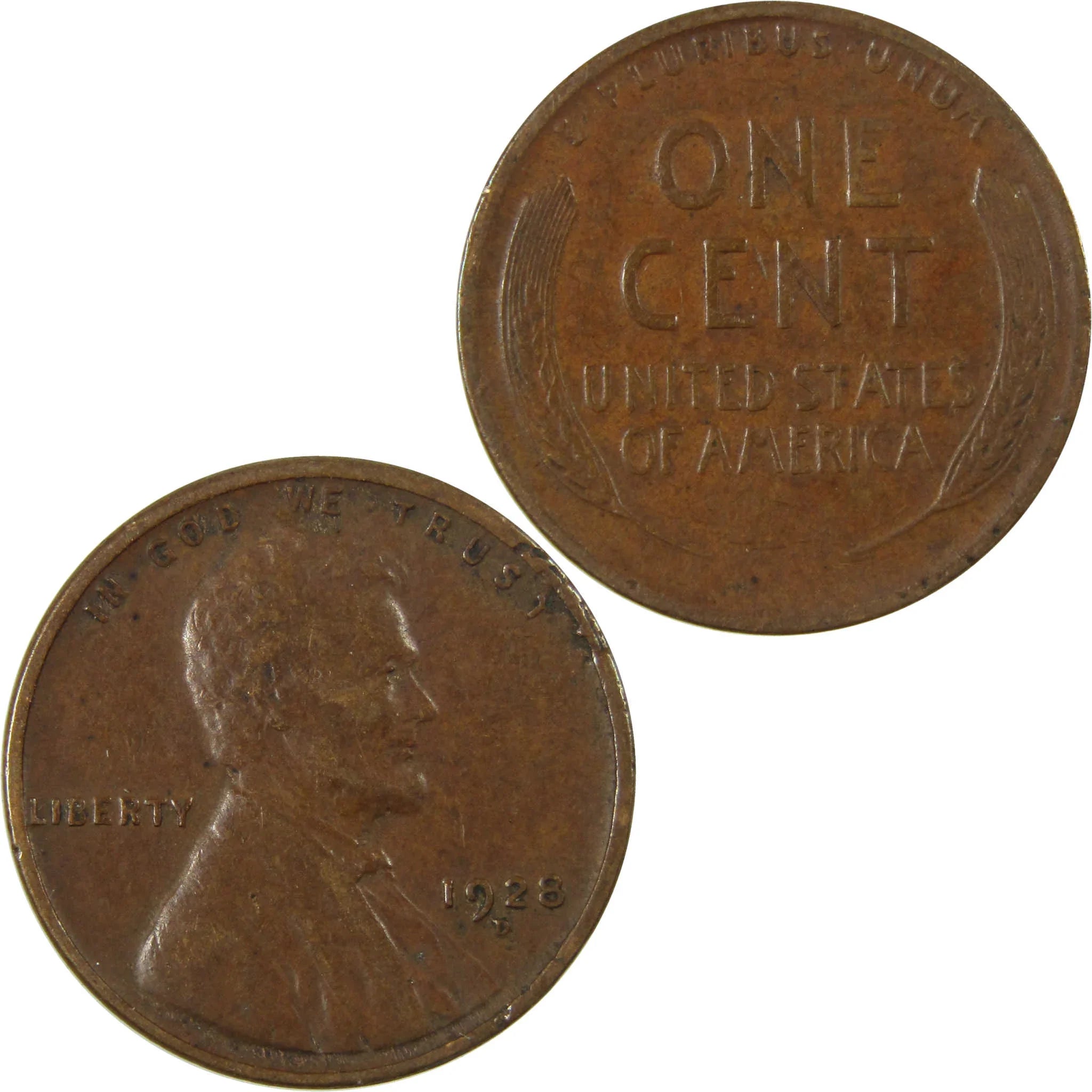 1928 D Lincoln Wheat Cent VF Very Fine Penny 1c Coin SKU:I27614
