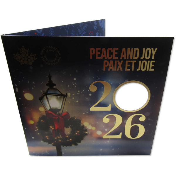 2026 Canada Holiday Gift Card Set BU Brilliant Uncirculated Coin COA