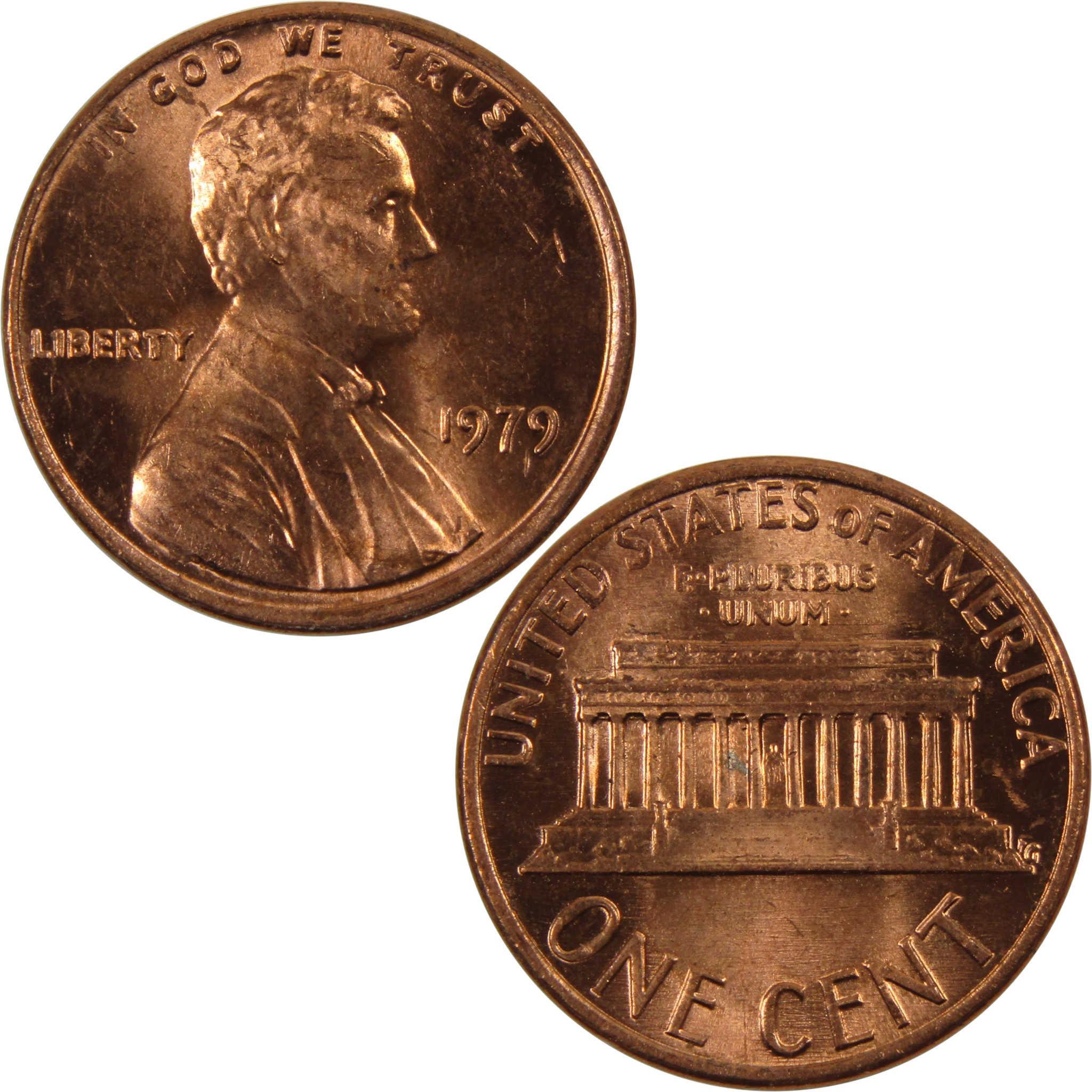 1979 Lincoln Memorial Cent BU Uncirculated Penny 1c Coin