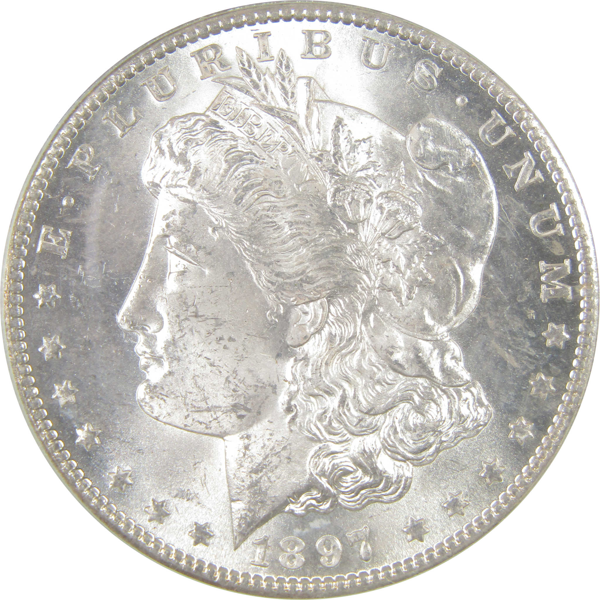 1897 S Morgan Dollar MS 63 PCGS Silver Uncirculated $1 Coin SKU:I17350 - Morgan coin - Morgan silver dollar - Morgan silver dollar for sale - Profile Coins & Collectibles