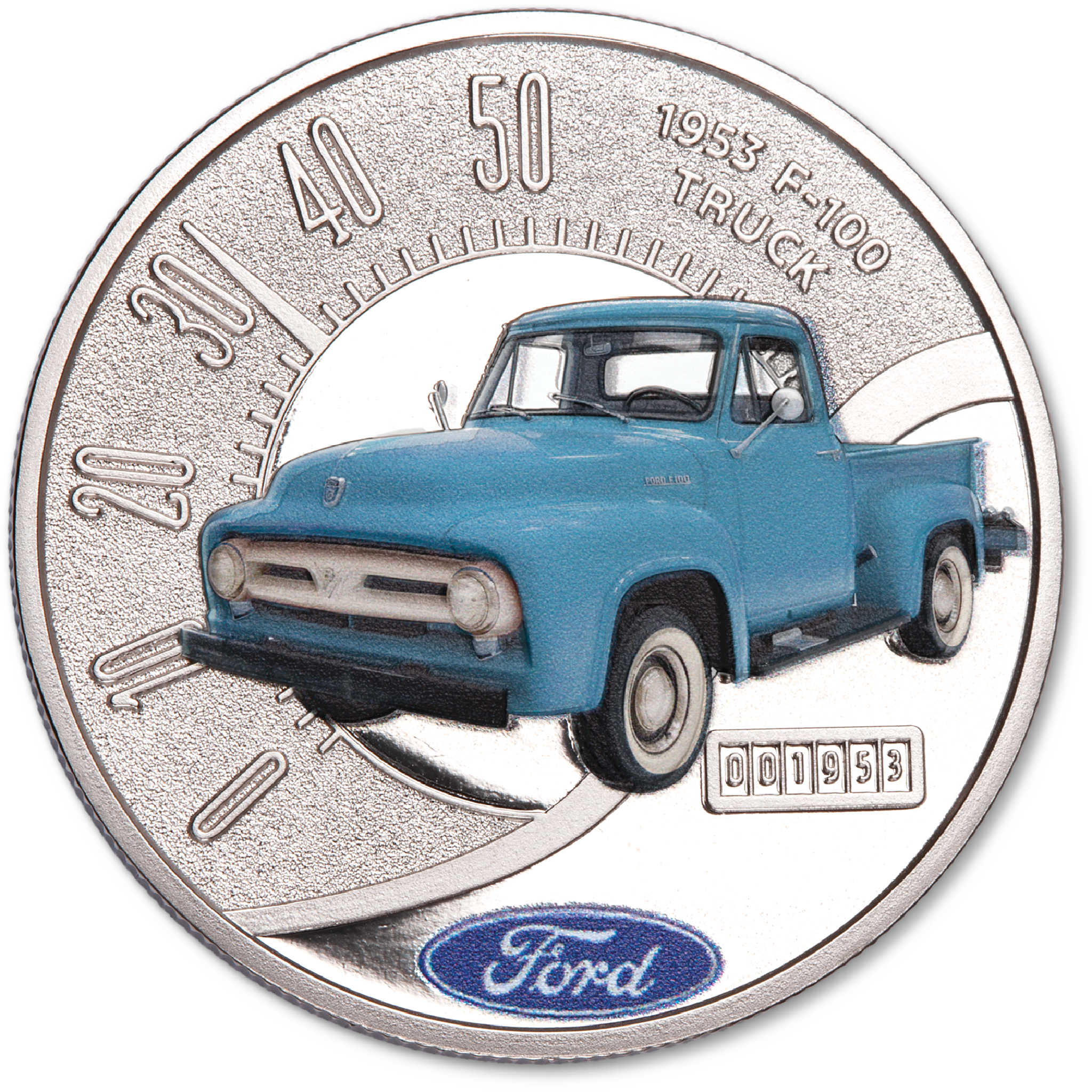 2025 Liberia Ford Truck Series 1953 F-100 Proof-Like $1 Coin