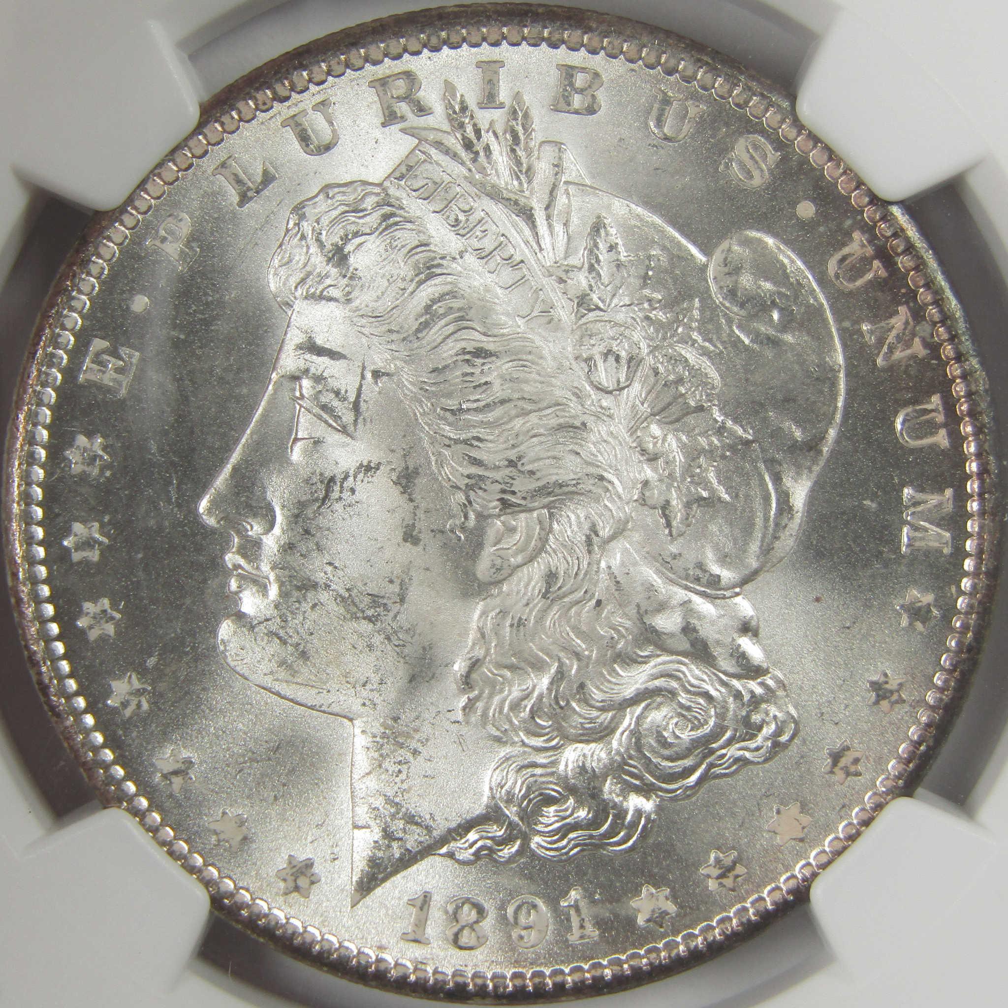 1891 S Morgan Dollar MS 63 NGC Silver Uncirculated $1 Coin SKU:CPC4009 - Morgan coin - Morgan silver dollar - Morgan silver dollar for sale - Profile Coins & Collectibles