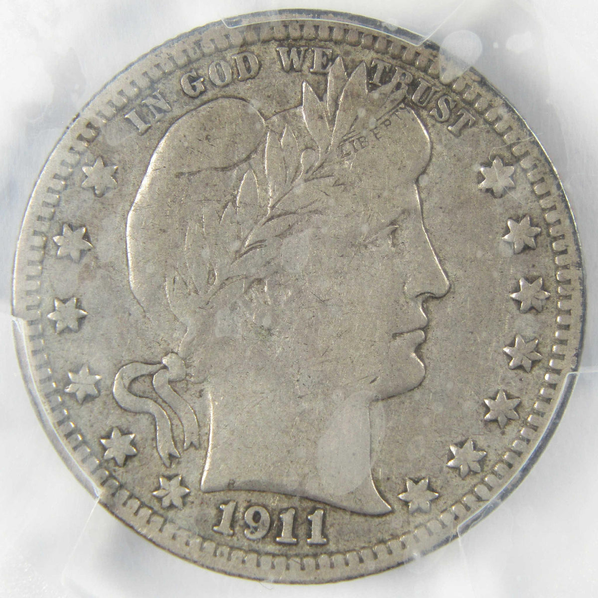 1911 D Barber Silver Quarter VF 20 PCGS 25c Coin Collectible