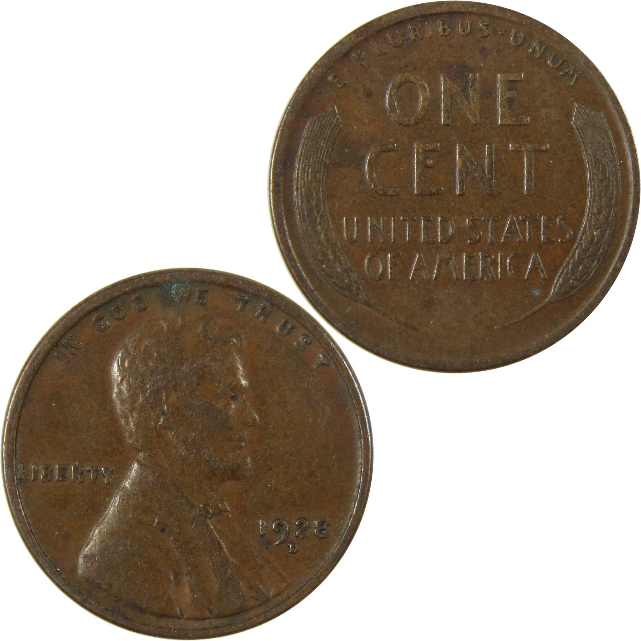 1928 D Lincoln Wheat Cent VF Very Fine Penny 1c Coin SKU:I27627