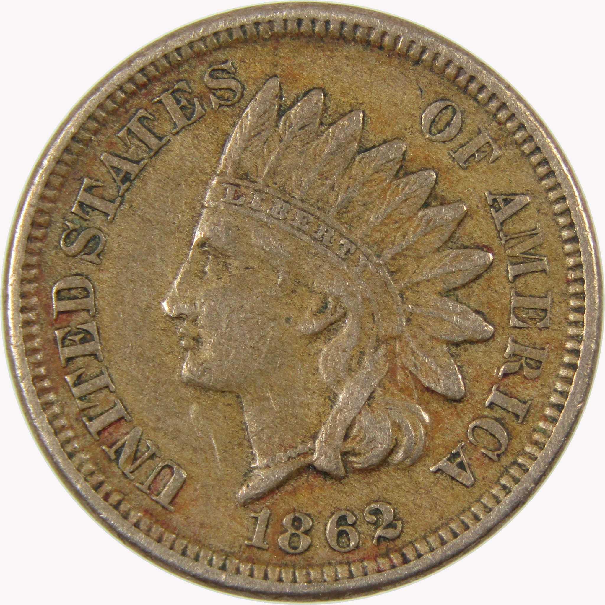1862 Indian Head Cent VF/XF Very Fine / Extremely Fine SKU:CP1091