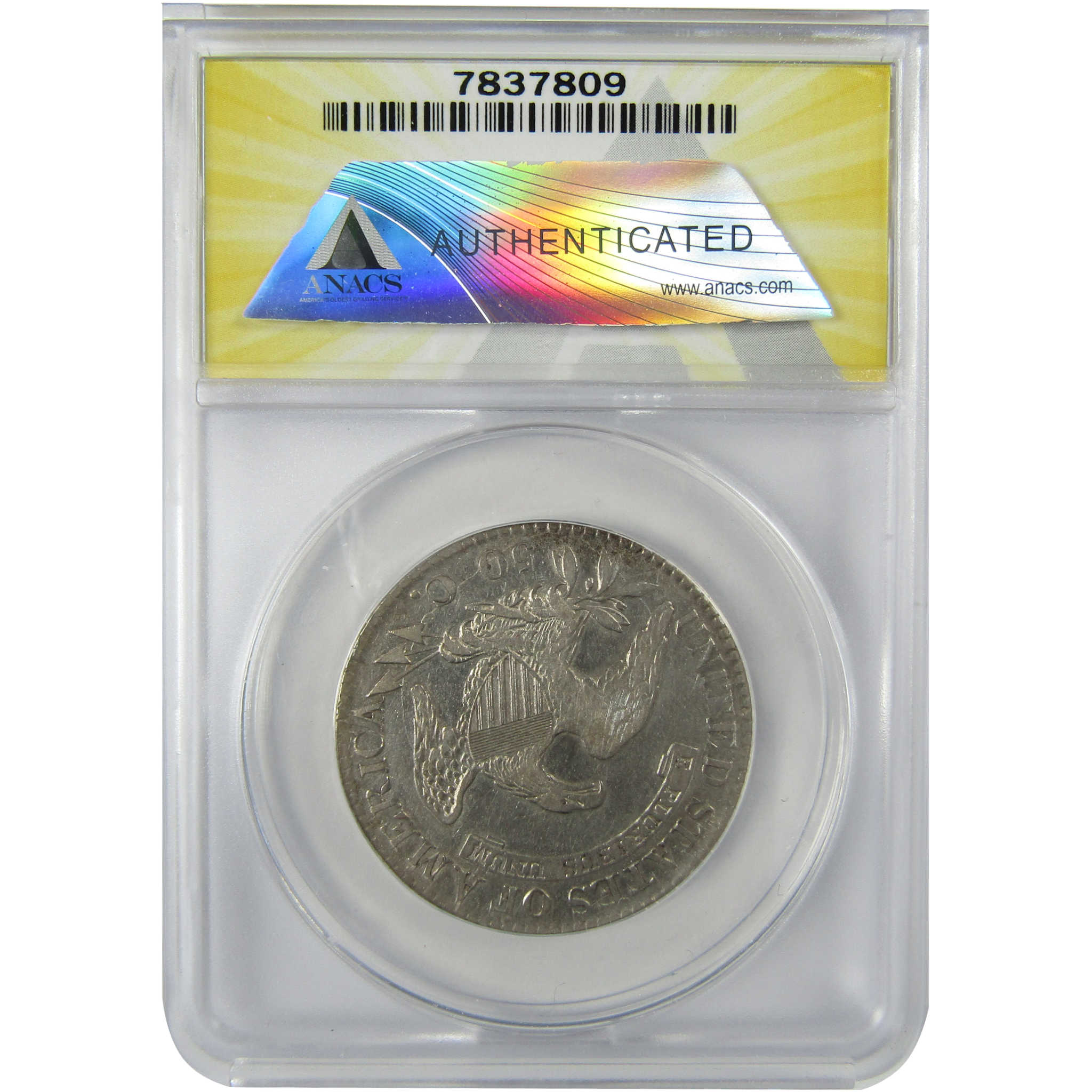 1823 Capped Bust Silver Half Dollar VF 30 Details ANACS SKU:CP577