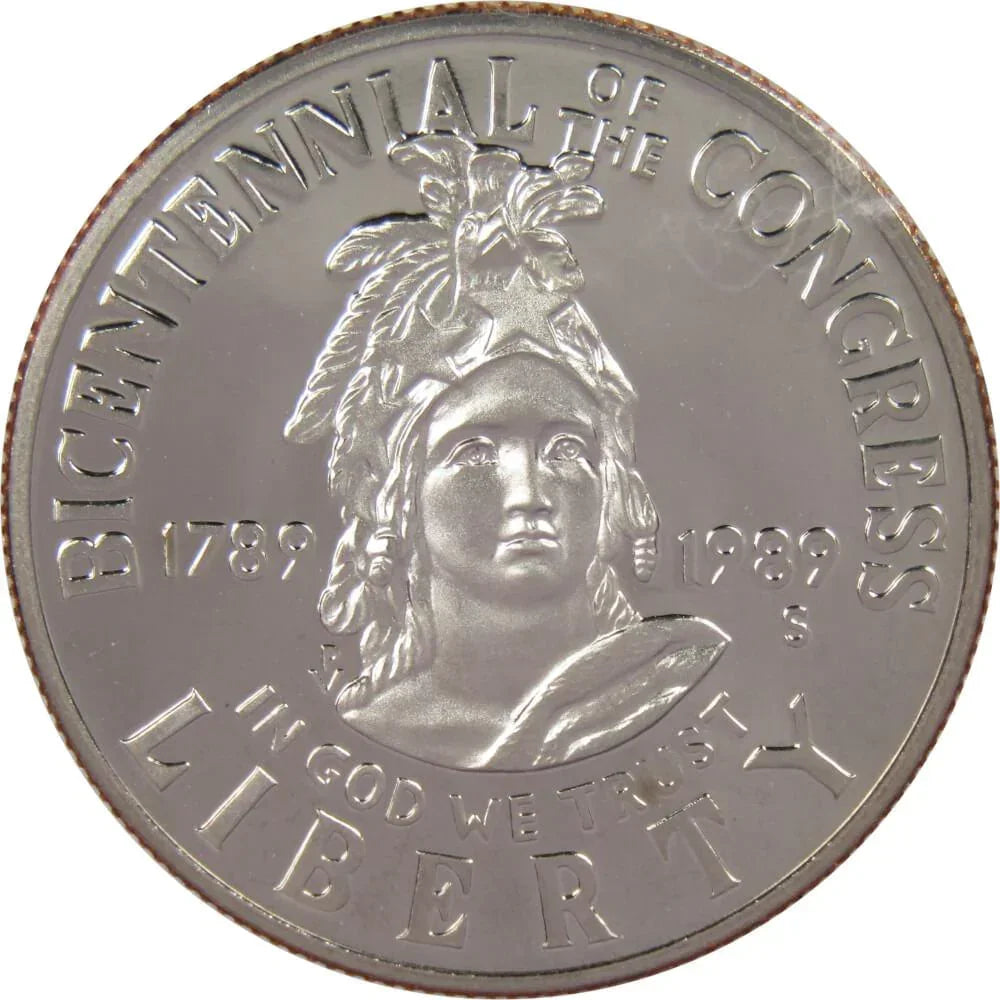 1989 S Congress Bicentennial Commemorative Half Dollar Clad Proof Coin
