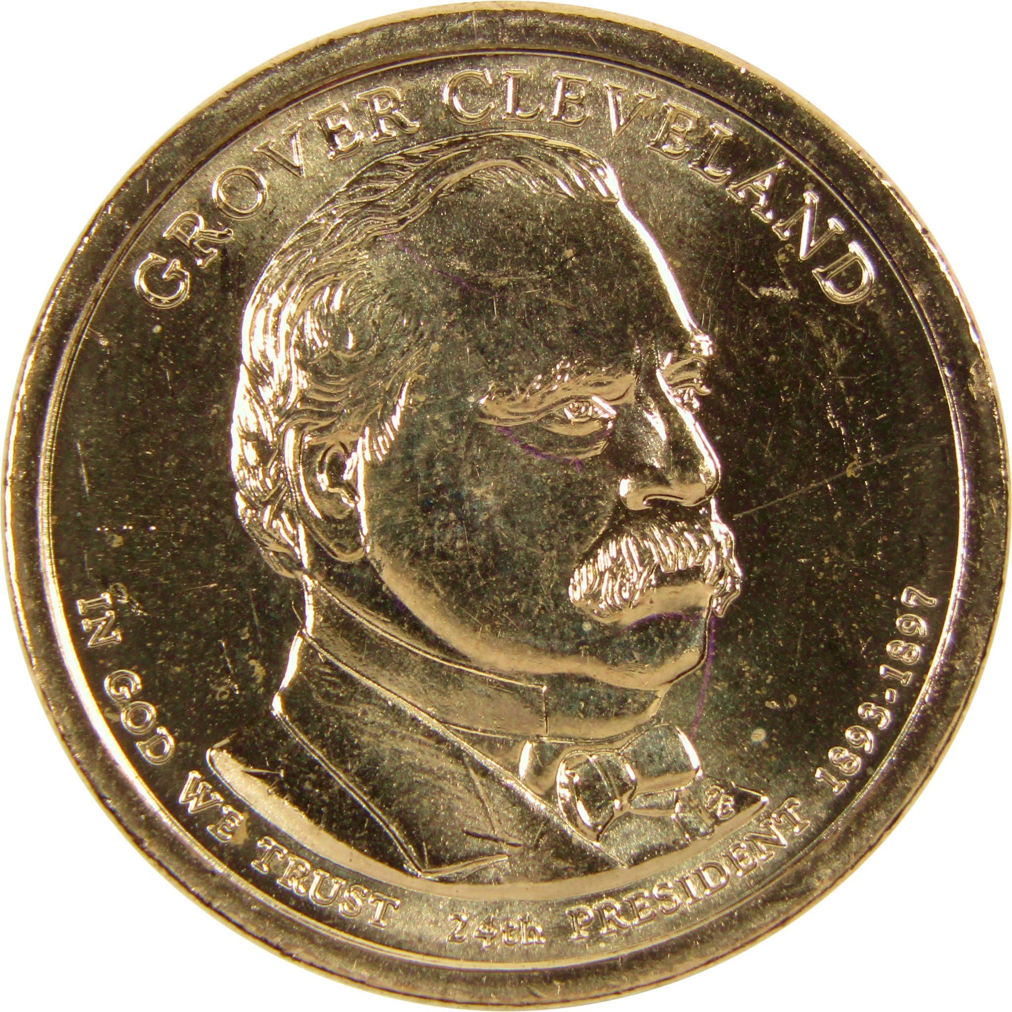 2012 P Grover Cleveland 2nd Term Presidential Dollar Uncirculated Coin