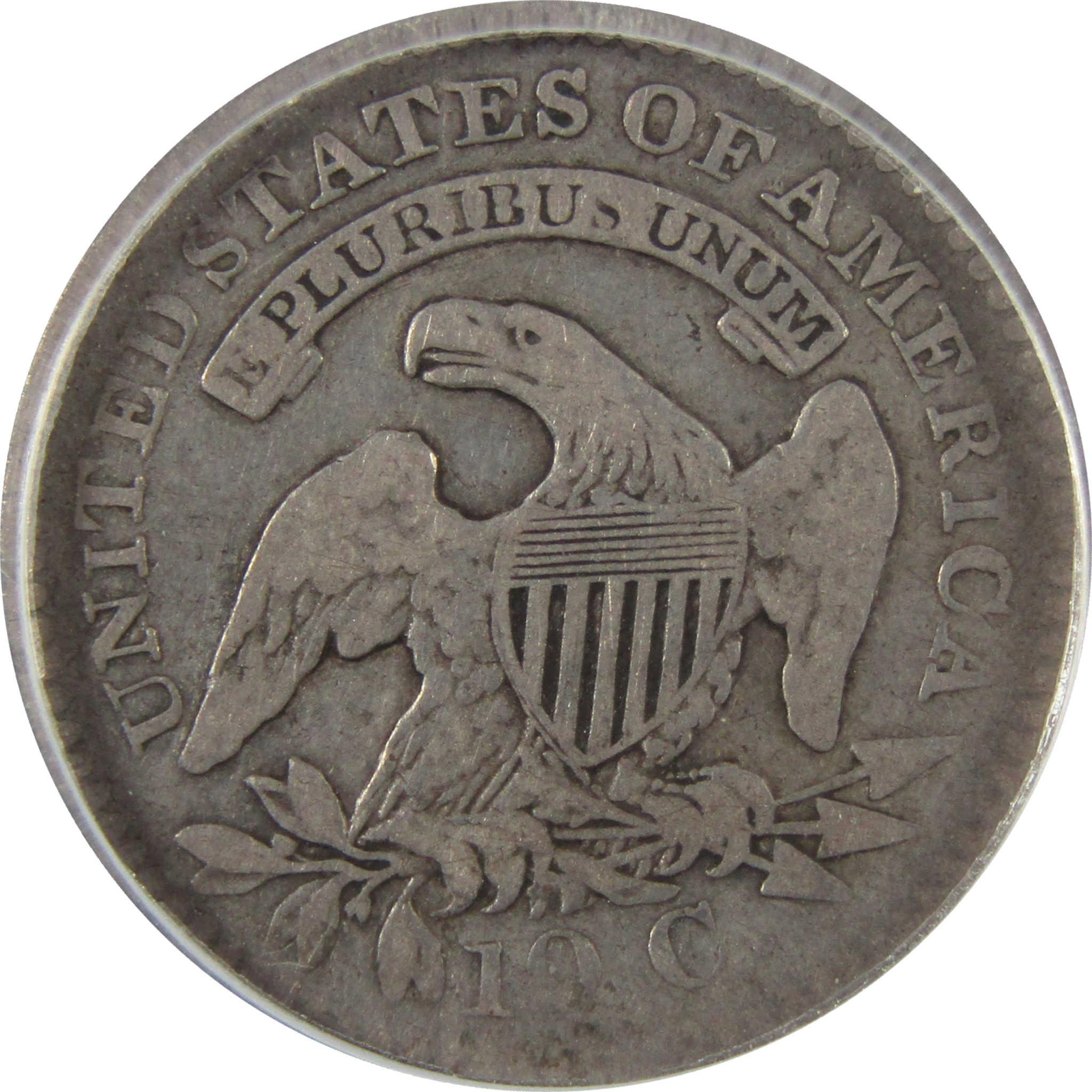 1821 Small Date Capped Bust Silver Dime VG 10 ANACS SKU:I28029