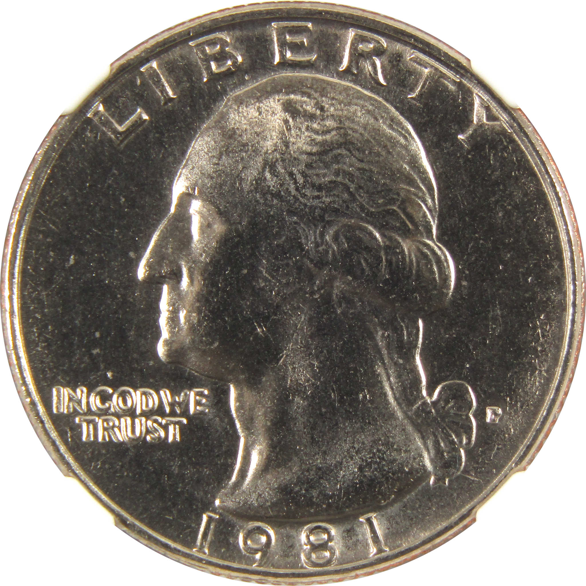 1981 P Washington Quarter MS 67 NGC Clad 25c Uncirculated SKU:I9543