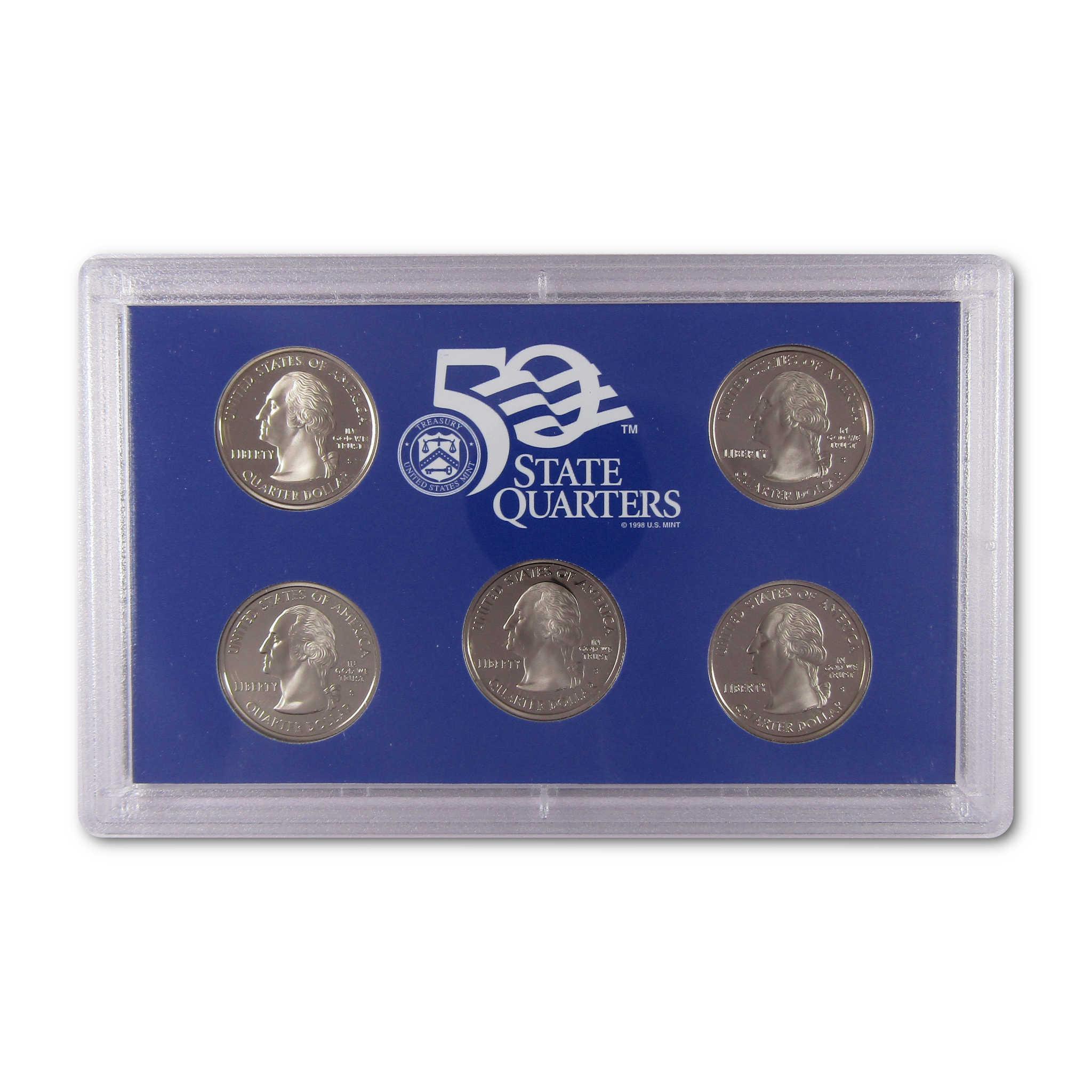 50 State Quarters collectible coin set in protective display case