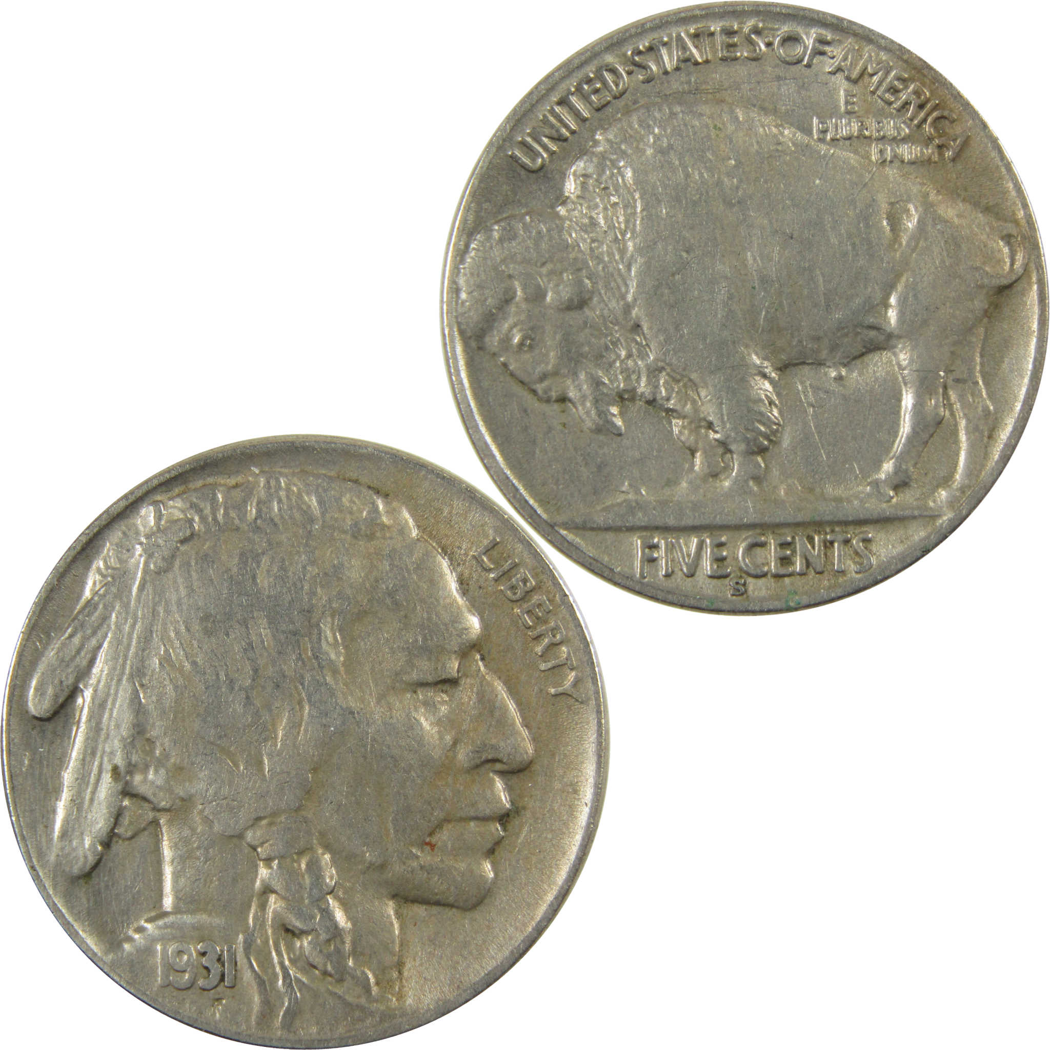 1931 S Indian Head Buffalo 5c XF EF Extremely Fine Details SKU:I28224