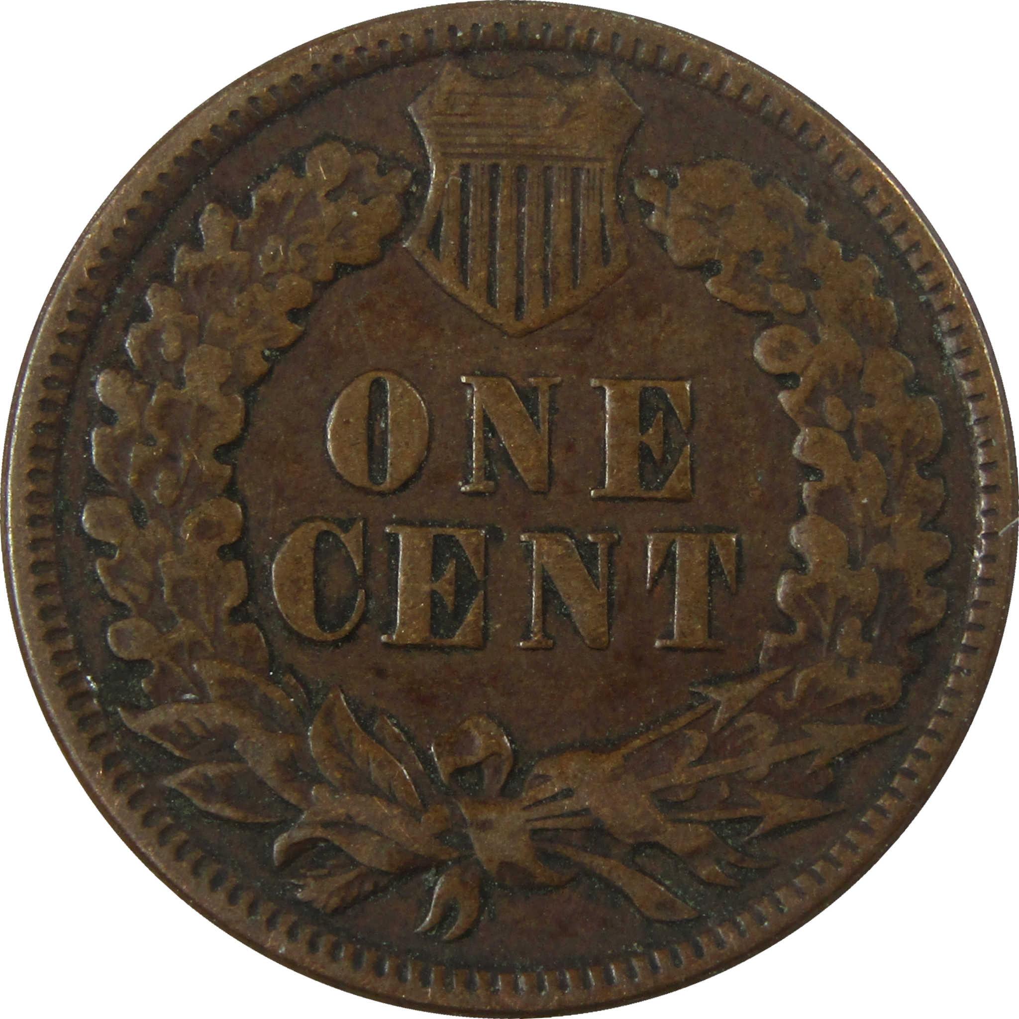 1887 Indian Head Cent F Fine Penny 1c Coin Collectible SKU:I26931