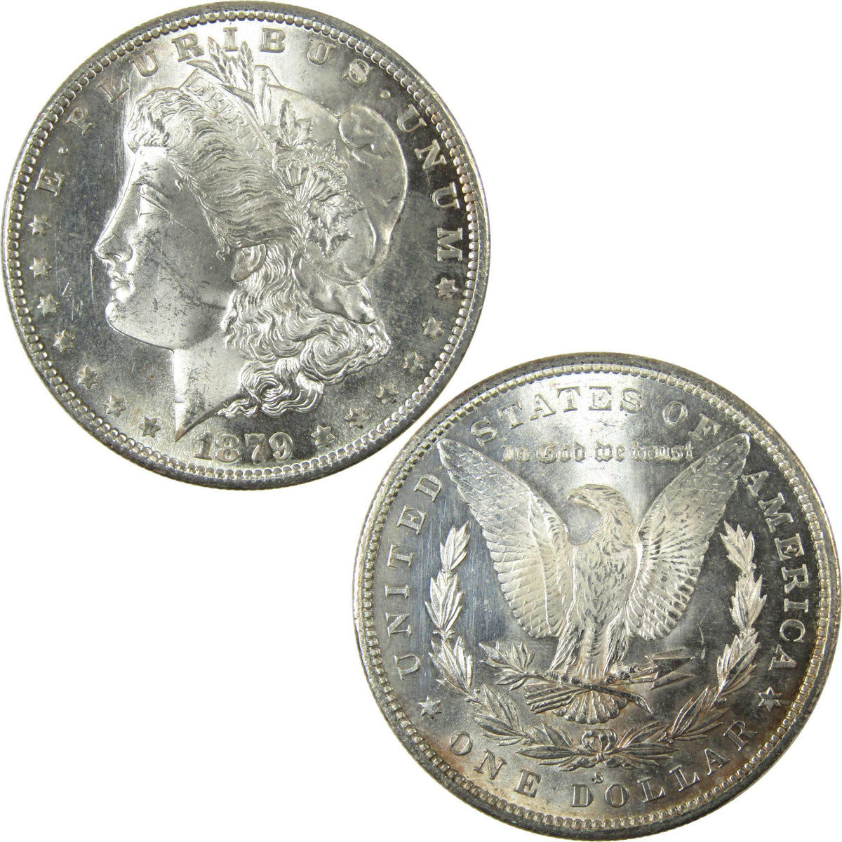 1879 S Rev 79 Morgan Silver Dollar Uncirculated Mint State SKU:I27082 - Morgan coin - Morgan silver dollar - Morgan silver dollar for sale - Profile Coins & Collectibles
