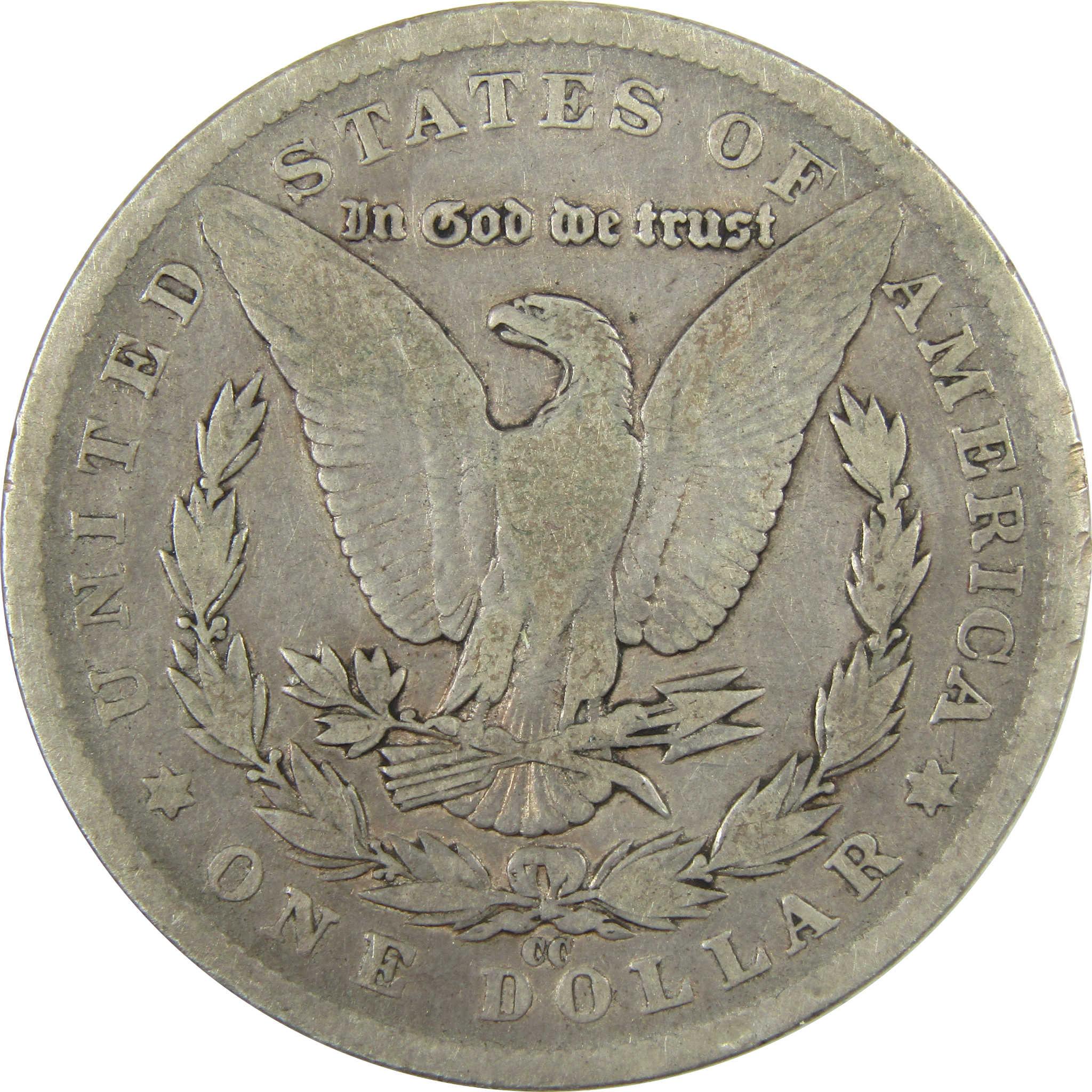1890 CC Morgan Silver Dollar VG Very Good Details $1 Coin SKU:CP1362 - Morgan coin - Morgan silver dollar - Morgan silver dollar for sale - Profile Coins & Collectibles