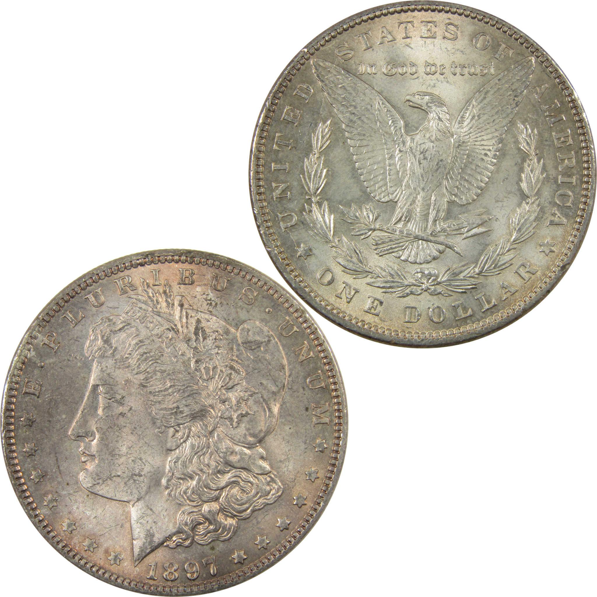 1897 VAM-6A Pitted Reverse Morgan Silver $1 Uncirculated SKU:CP1400 - Morgan coin - Morgan silver dollar - Morgan silver dollar for sale - Profile Coins & Collectibles