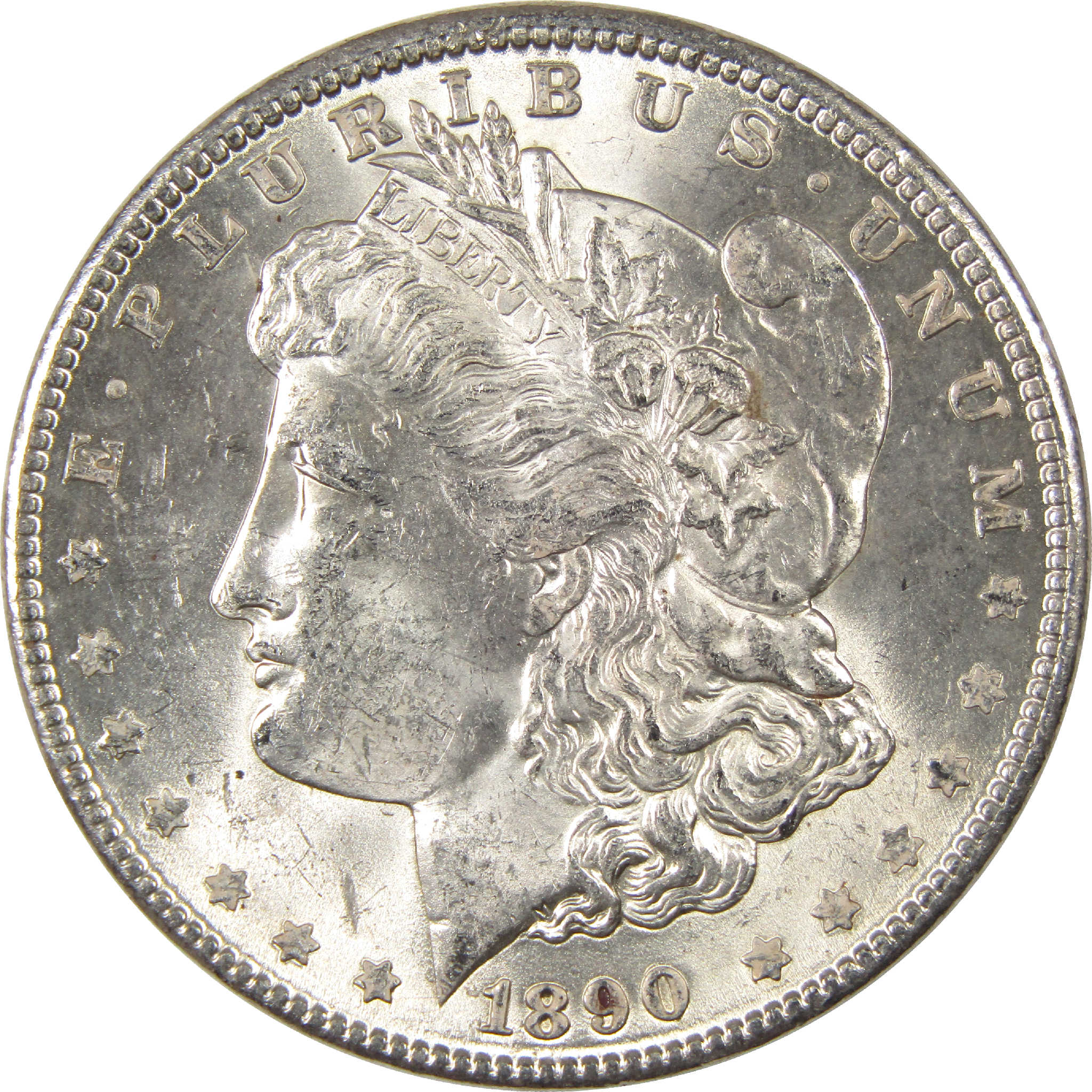 1890 Morgan Dollar Uncirculated Silver $1 Coin - Morgan coin - Morgan silver dollar - Morgan silver dollar for sale - Profile Coins & Collectibles