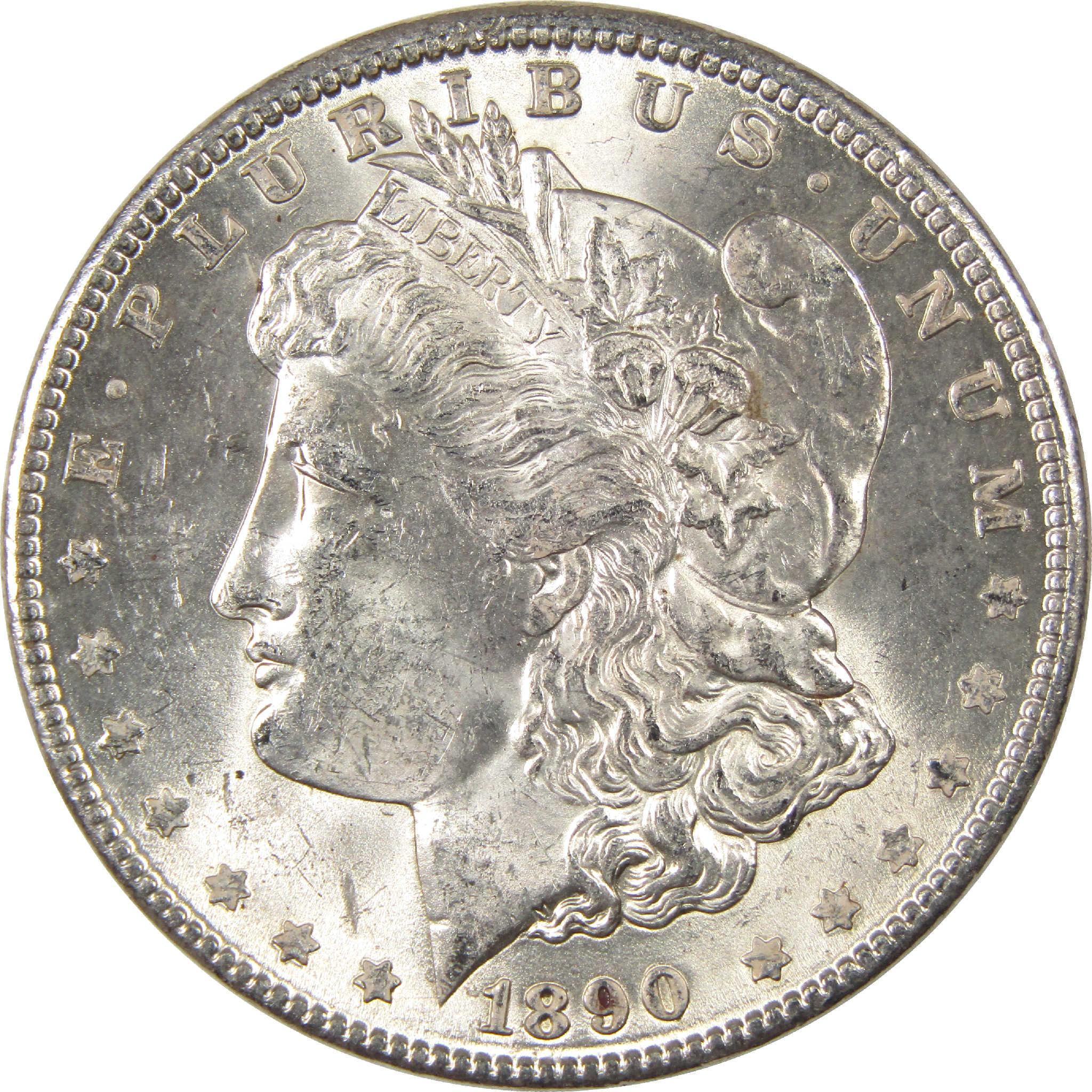 1890 Morgan Dollar Uncirculated Silver $1 Coin - Morgan coin - Morgan silver dollar - Morgan silver dollar for sale - Profile Coins & Collectibles