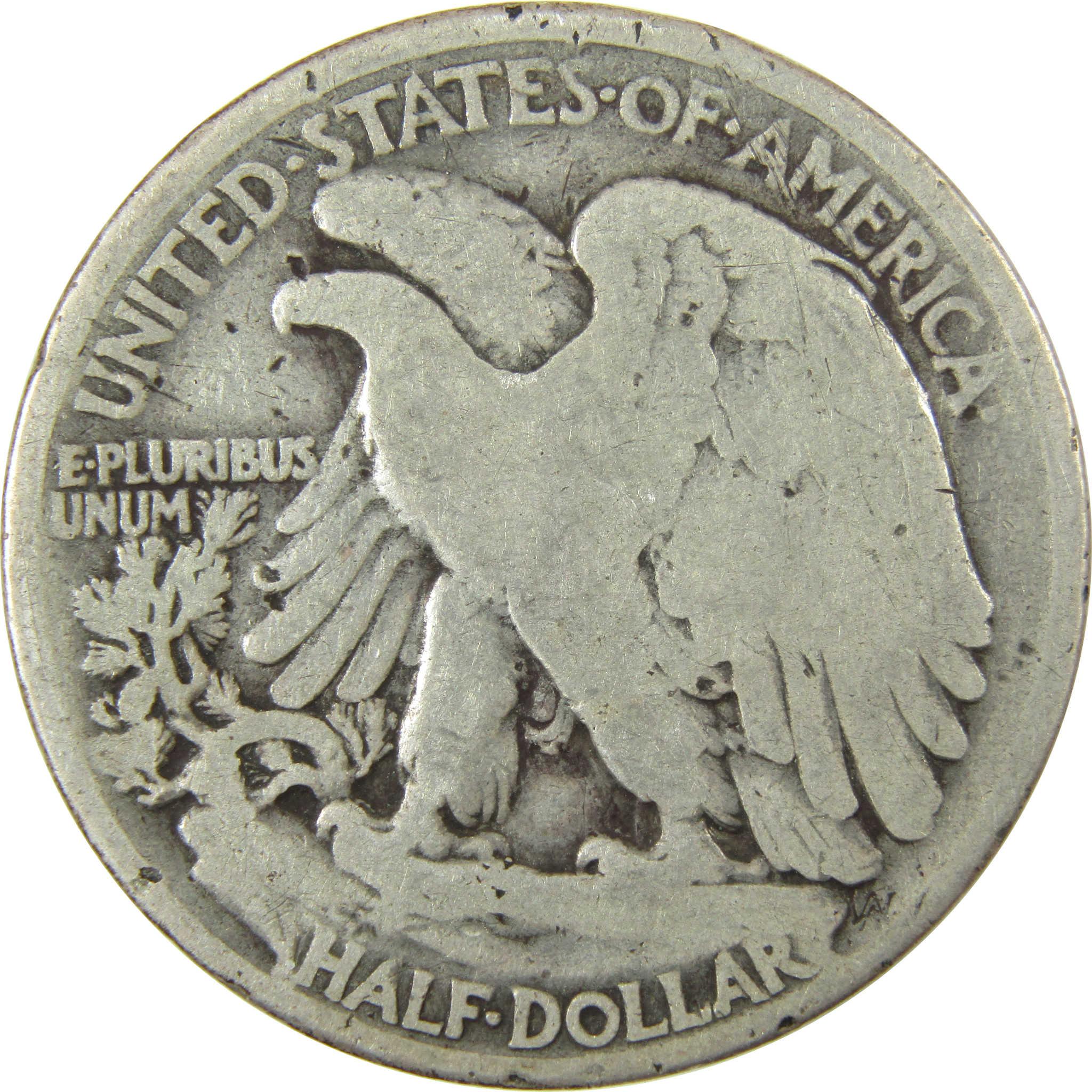 1921 Liberty Walking Silver 50c VG Very Good Details SKU:CP1436