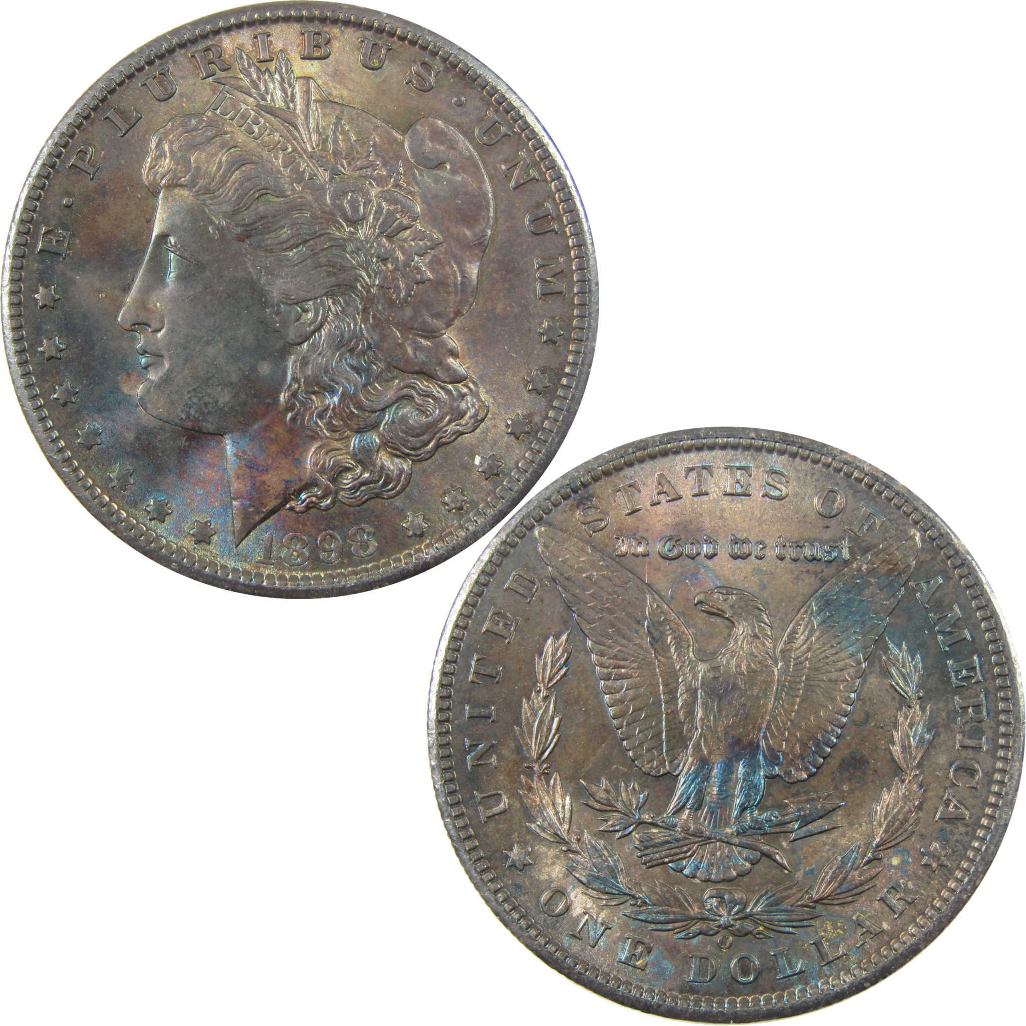 1898 O Morgan Silver Dollar Uncirculated Mint State Toned SKU:CP1411