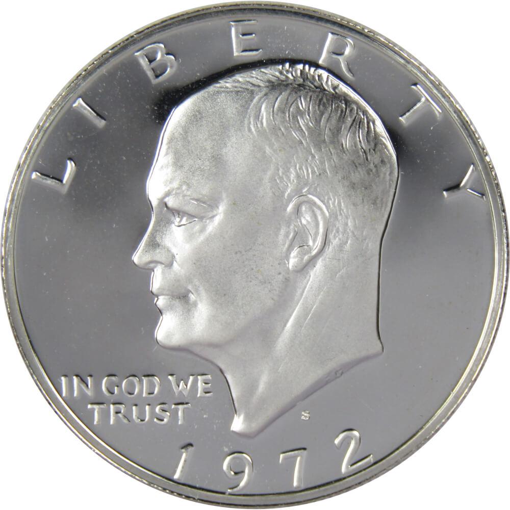 1972 S Eisenhower Silver Dollar Proof IKE $1 Coin Collectible