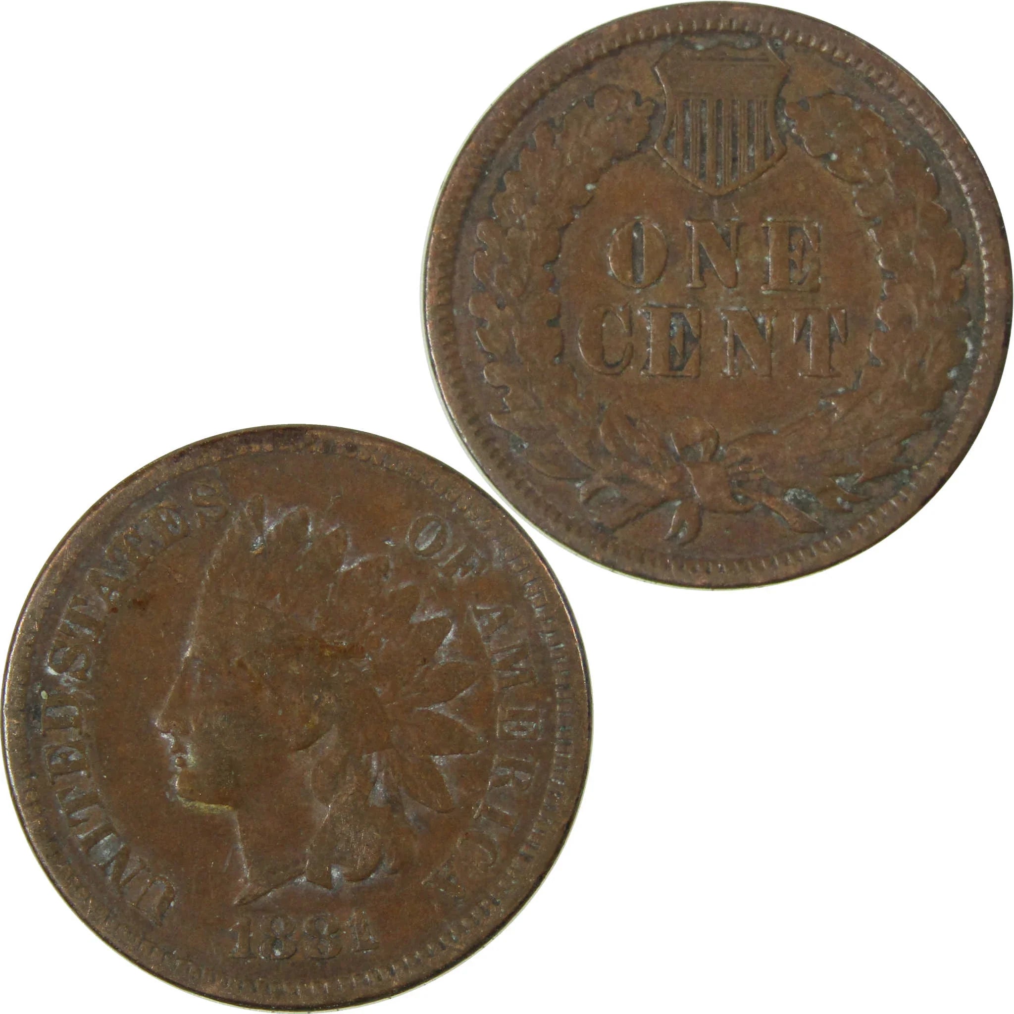 1881 Indian Head Cent VF Very Fine Penny 1c Coin SKU:I27010