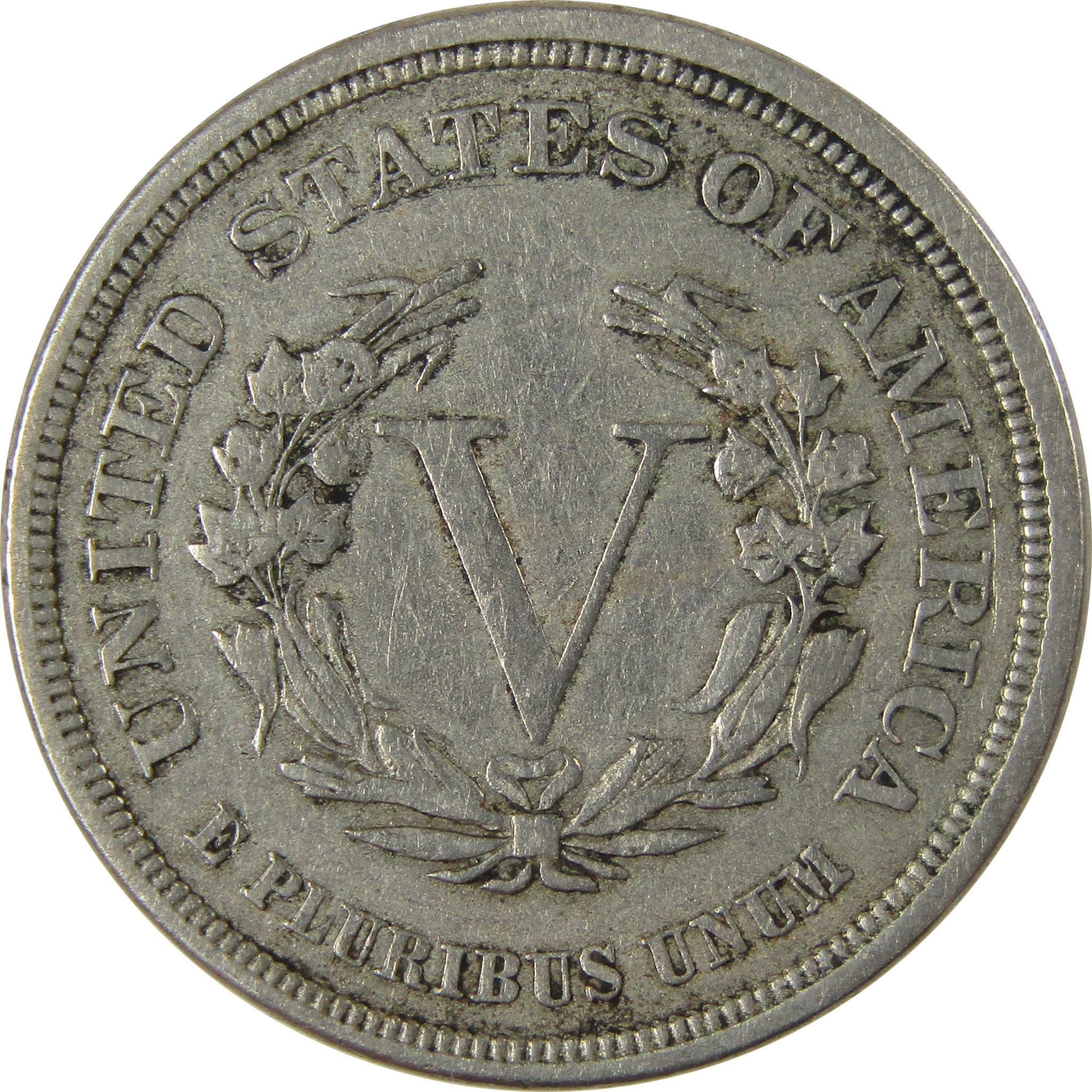 1883 No Cents Liberty Head V Nickel VF Very Fine 5c Coin SKU:I26528