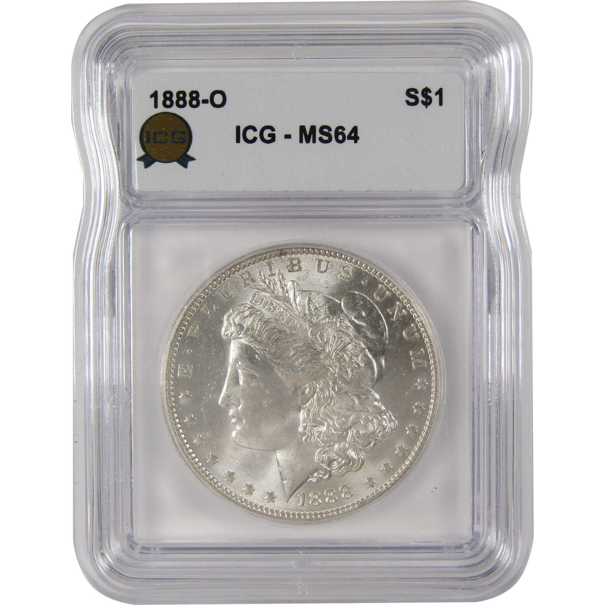1888 O Morgan Silver Dollar MS 64 ICG Uncirculated $1 Coin SKU:I29183