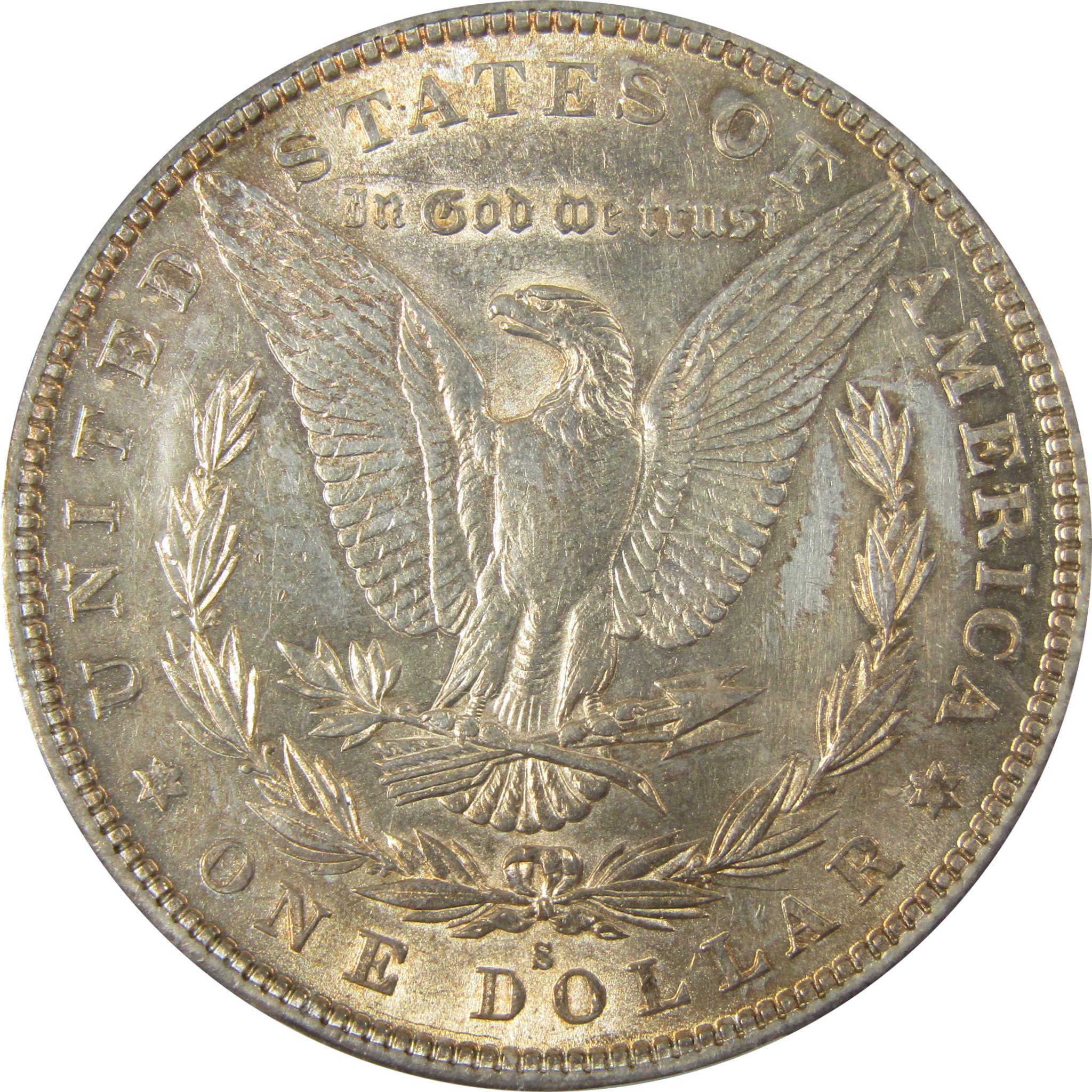 1885 S Morgan Silver Dollar AU Details PCGS $1 Coin SKU:I26402 - Morgan coin - Morgan silver dollar - Morgan silver dollar for sale - Profile Coins & Collectibles
