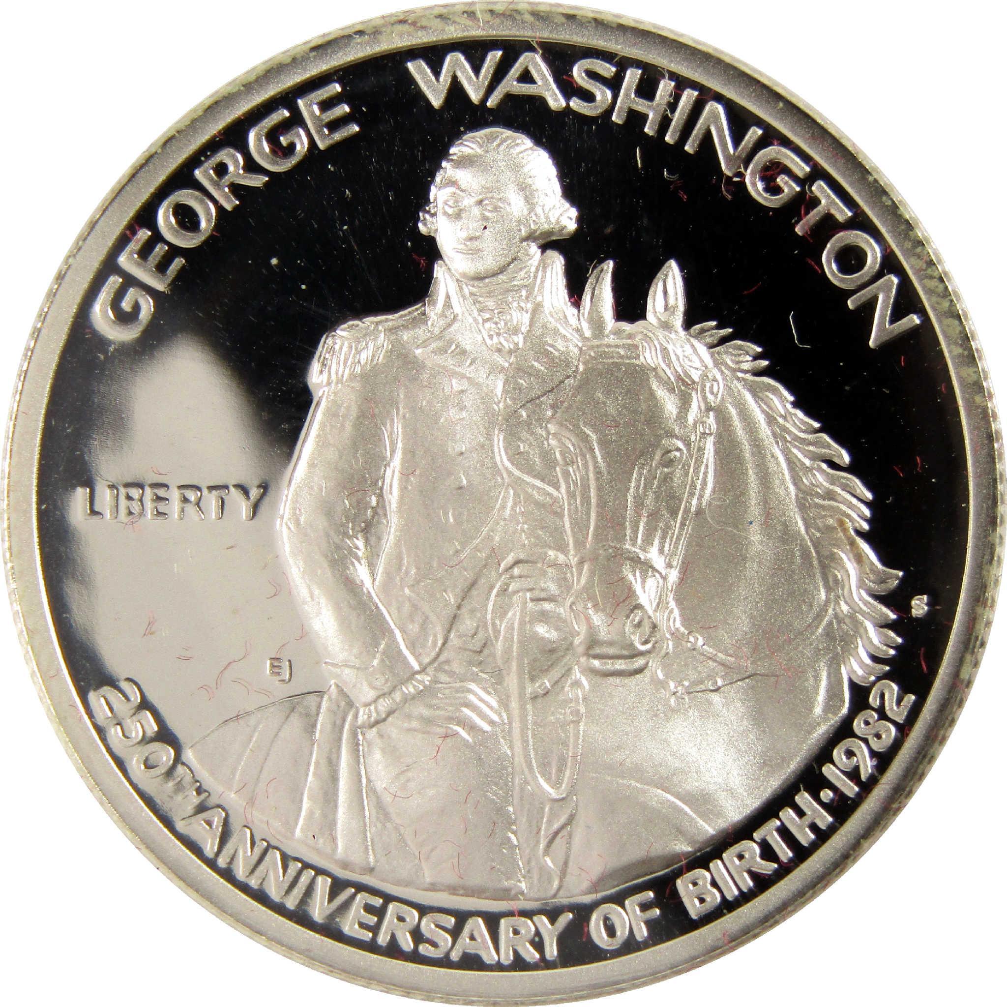 1982 S George Washington Commemorative Silver Half Dollar Proof OGP