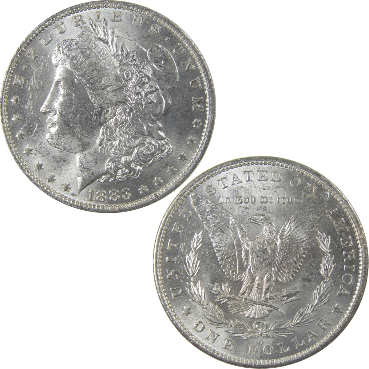 1883 O Morgan Silver Dollar Uncirculated Mint State $1 Coin SKU:I24843 - Morgan coin - Morgan silver dollar - Morgan silver dollar for sale - Profile Coins & Collectibles