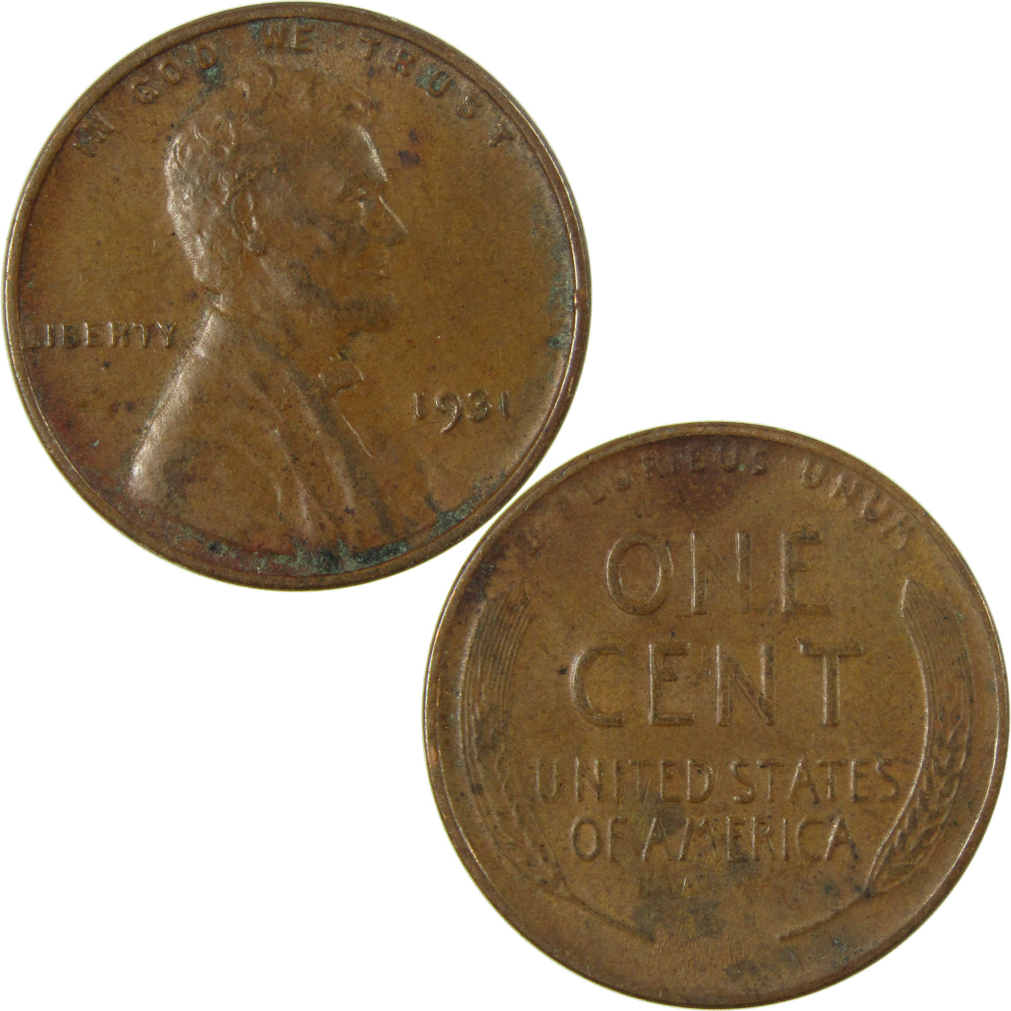 1931 Lincoln Wheat Cent AU About Uncirculated Penny 1c Coin SKU:I26846