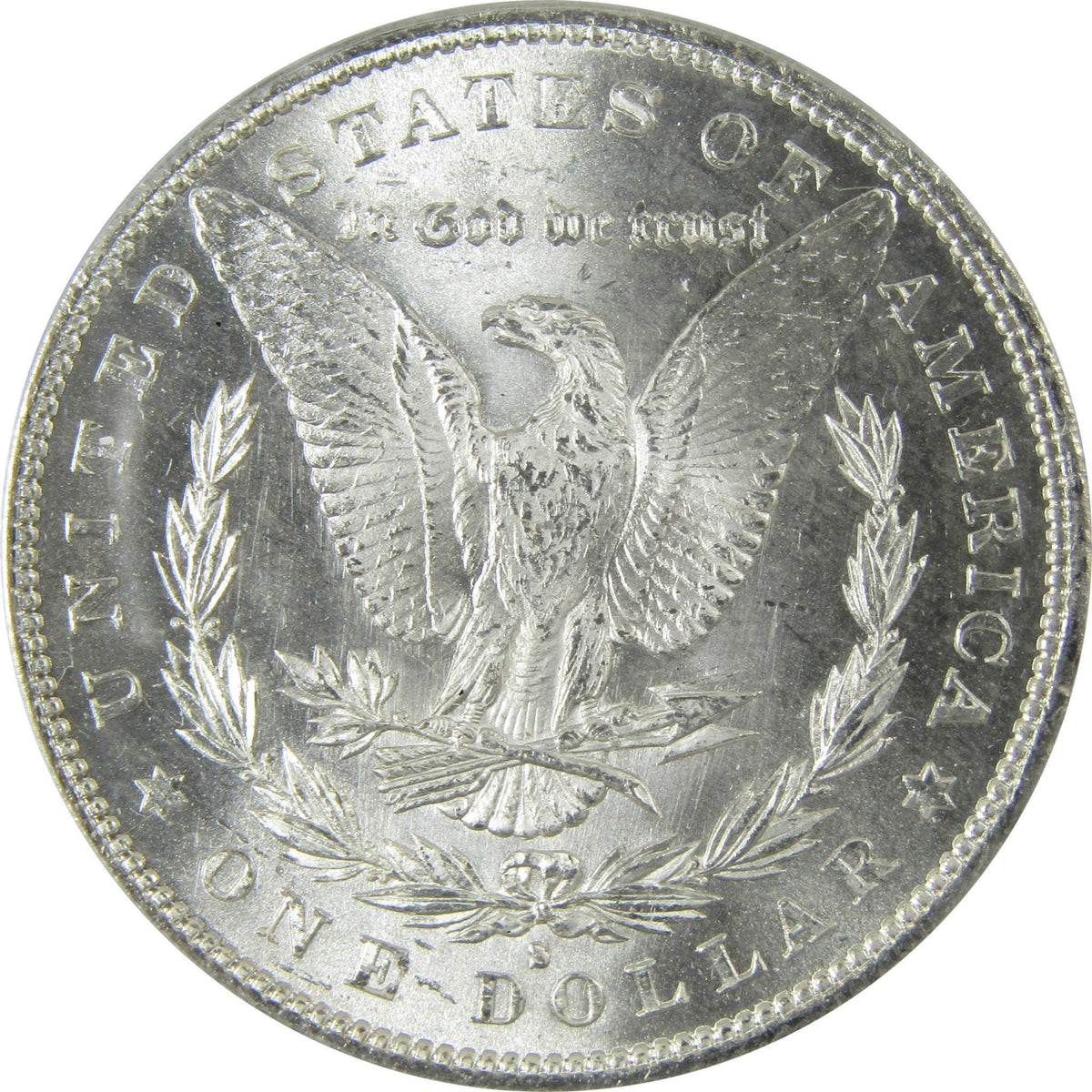 1879 S Rev 79 Morgan Silver Dollar MS 63 ANACS Uncirculated SKU:CP614 - Morgan coin - Morgan silver dollar - Morgan silver dollar for sale - Profile Coins & Collectibles