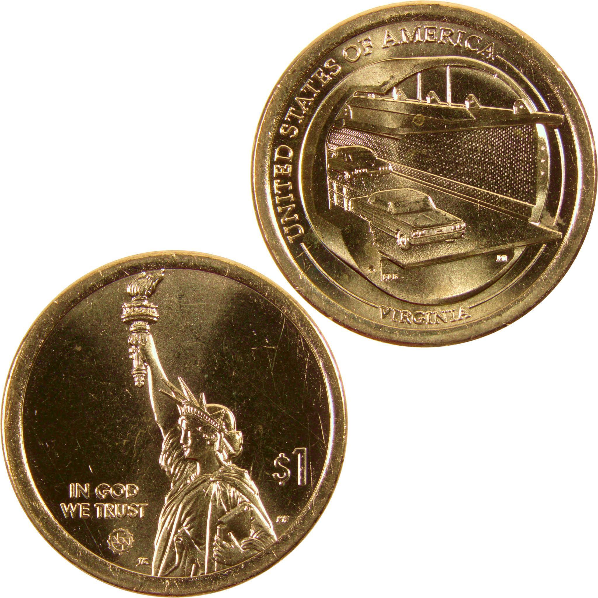 2021 D Chesapeake Bay Bridge American Innovation Dollar Uncirculated