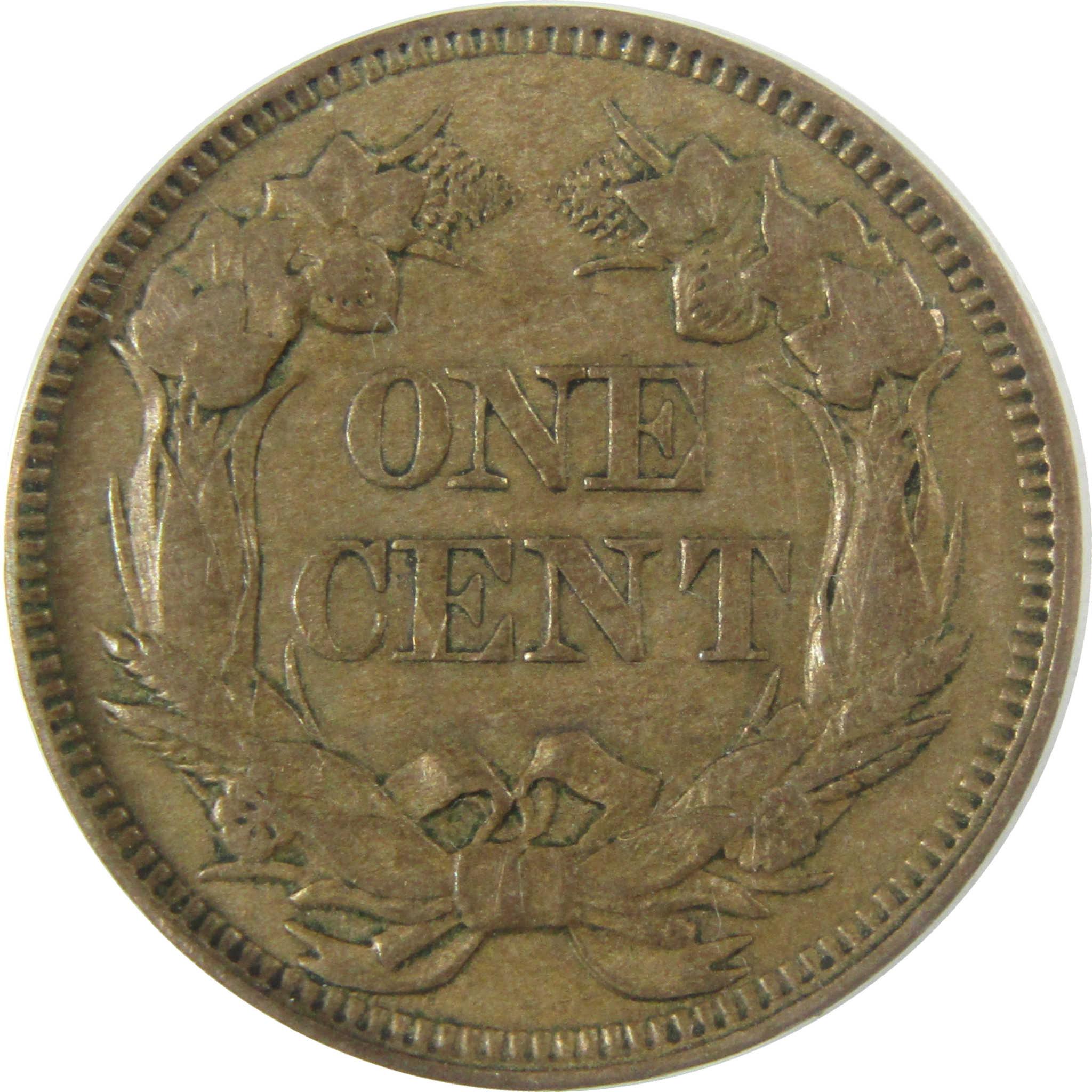 1857 Flying Eagle Cent AU 55 ANACS Penny SKU:I28027