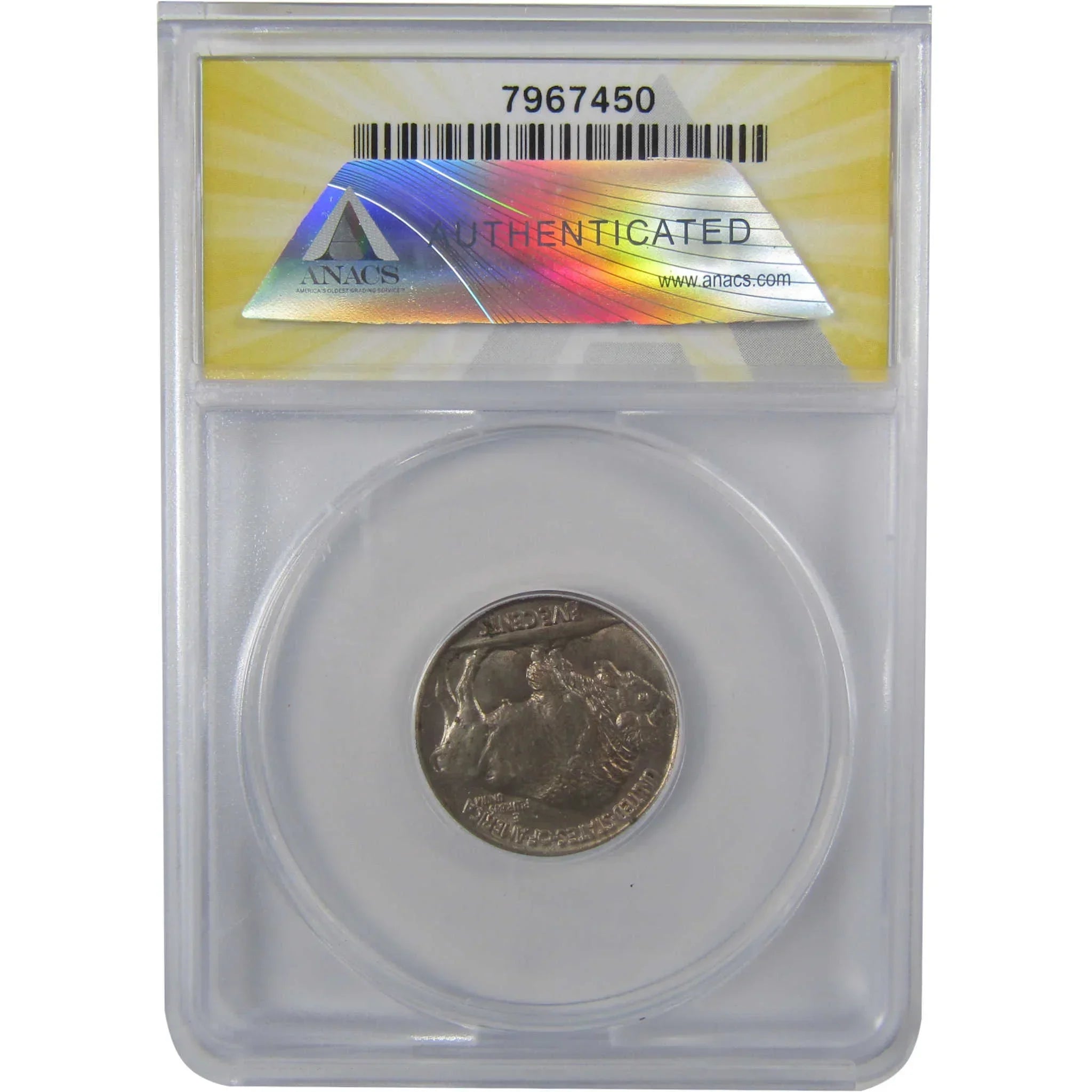 1915 2 Feathers FS-401 Buffalo Nickel MS 60 Details ANACS SKU:I25461