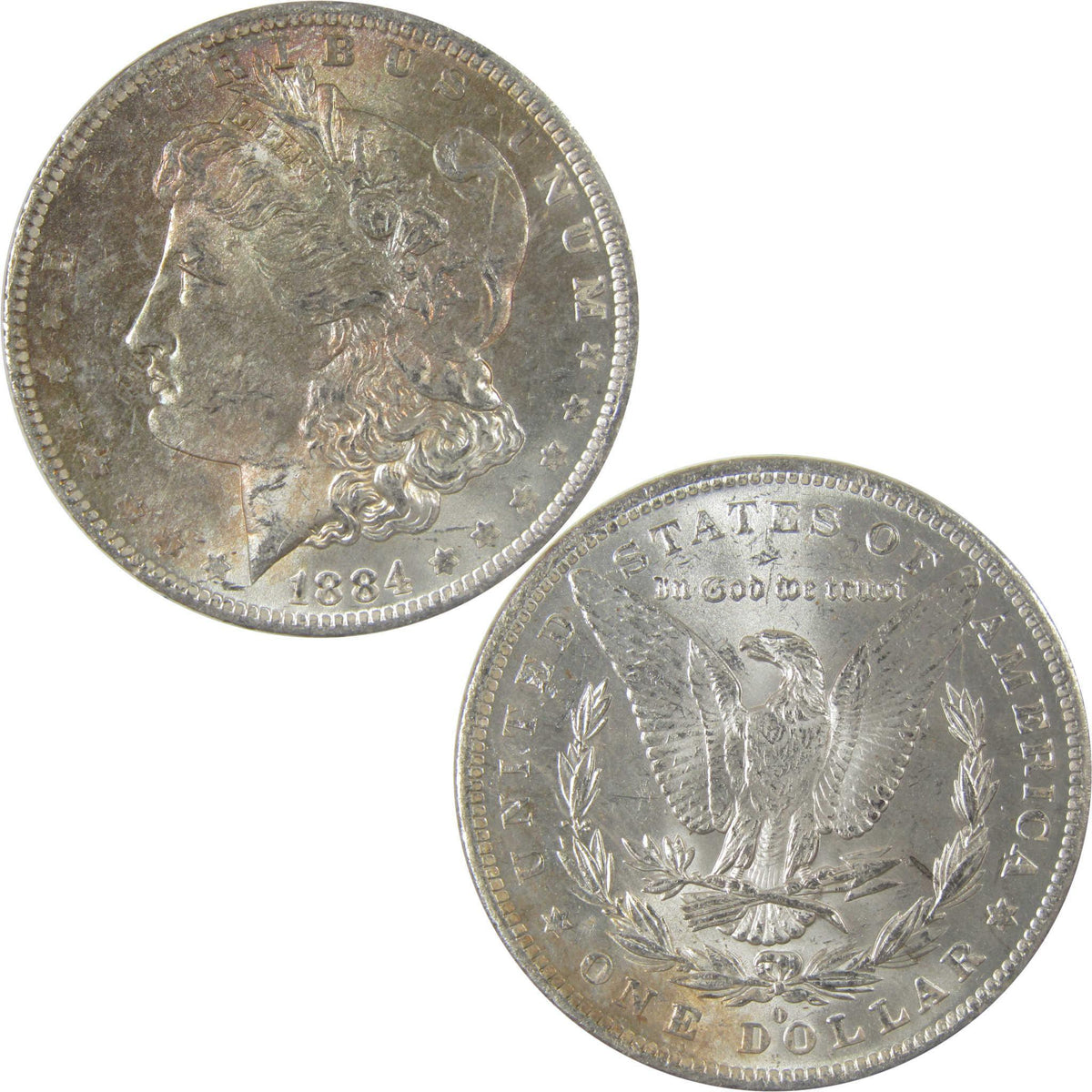 1884 O Morgan Silver Dollar BU Choice Uncirculated Toned SKU:I24169