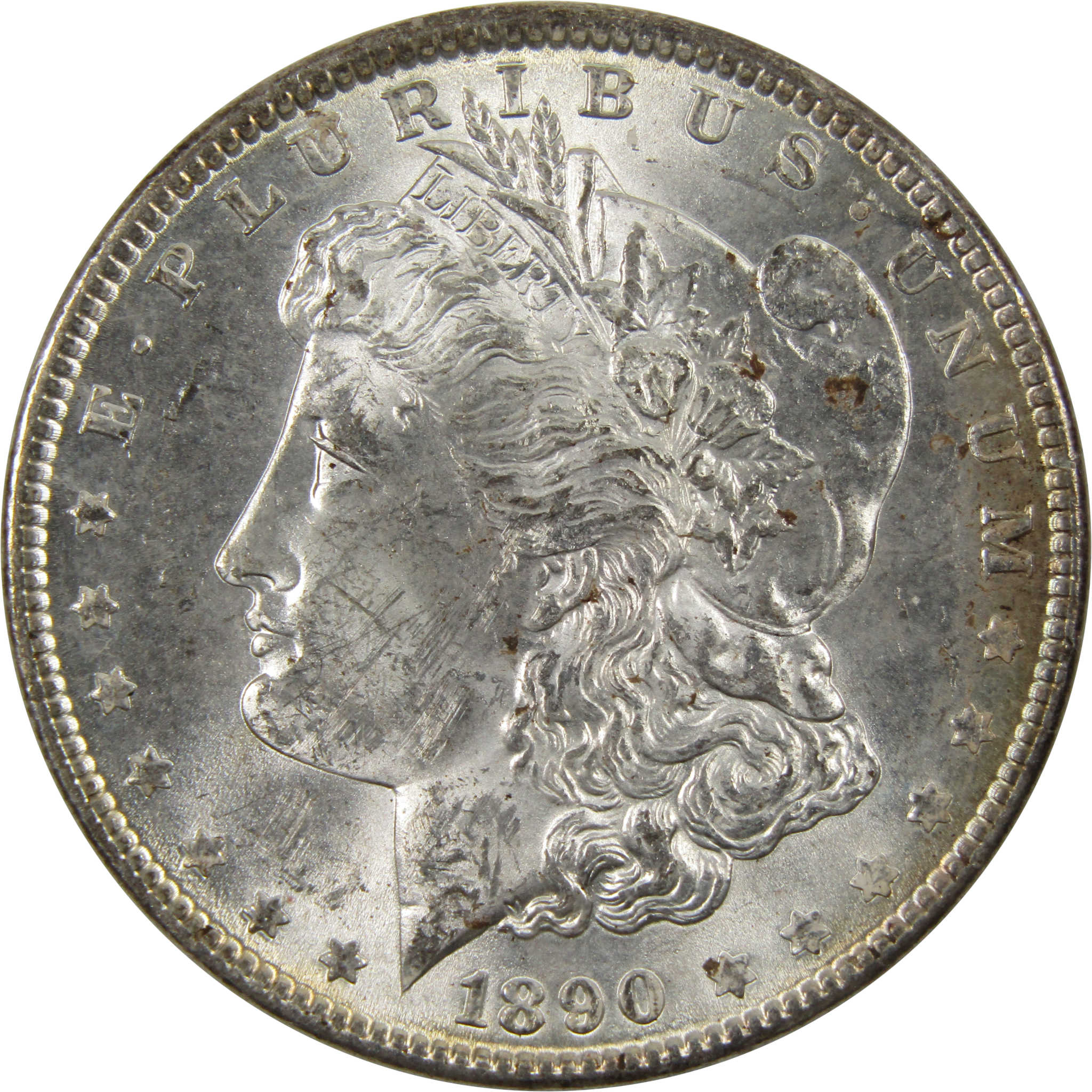 1890 Morgan Dollar Uncirculated Details 90% Silver $1 Coin SKU:I9878 - Morgan coin - Morgan silver dollar - Morgan silver dollar for sale - Profile Coins & Collectibles