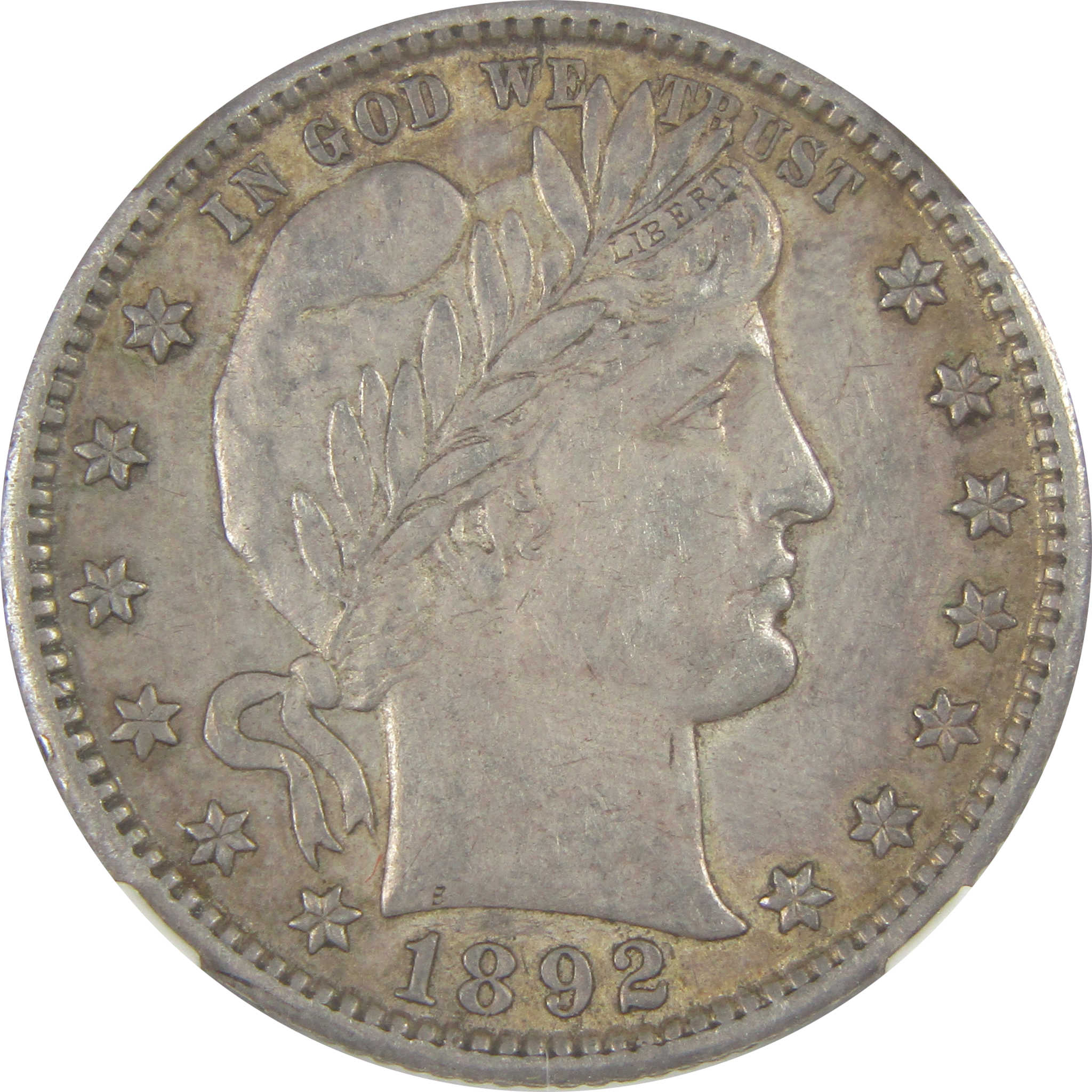 1892 O Barber Quarter AU 55 NGC Silver 25c Coin SKU:I19928