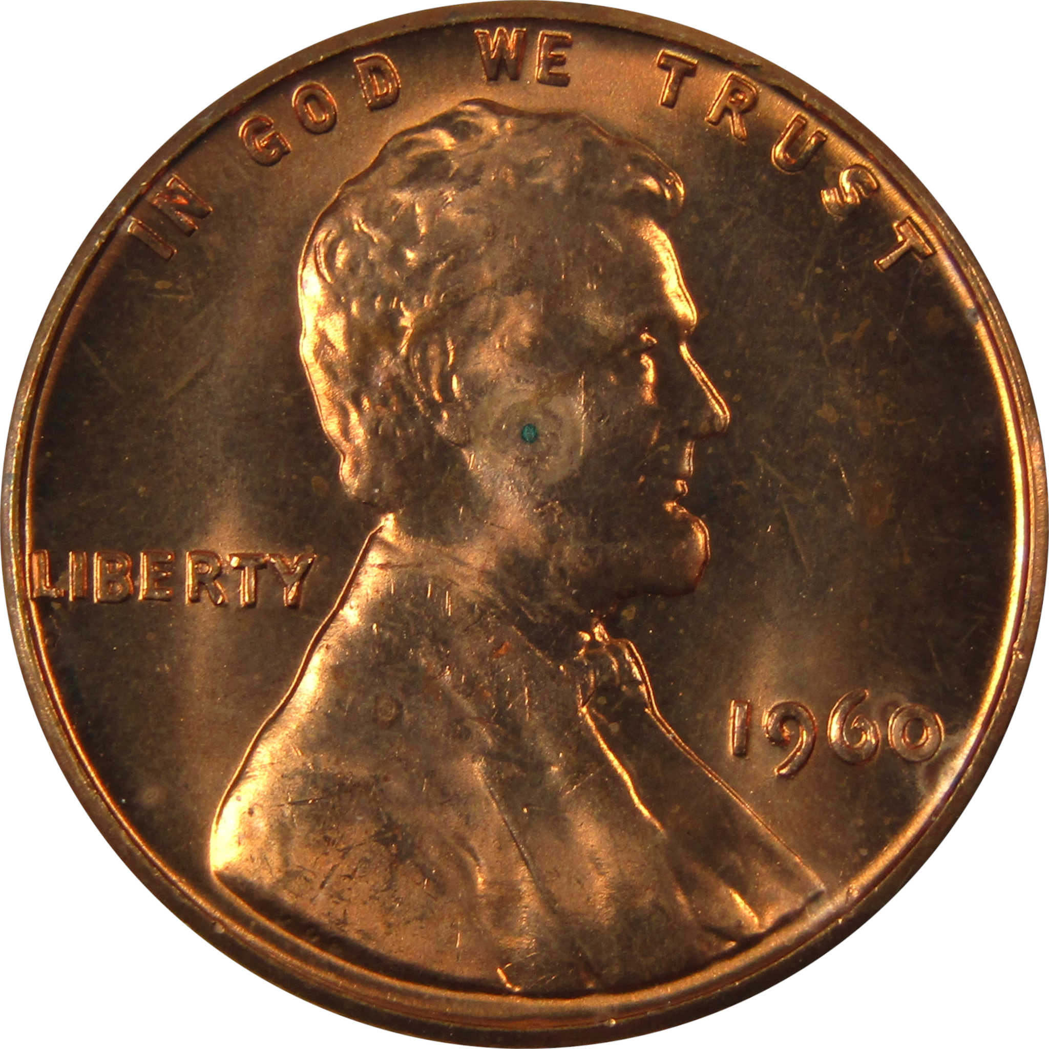 1960 Small Date Lincoln Memorial 1c Uncirculated Mint State SKU:I26583