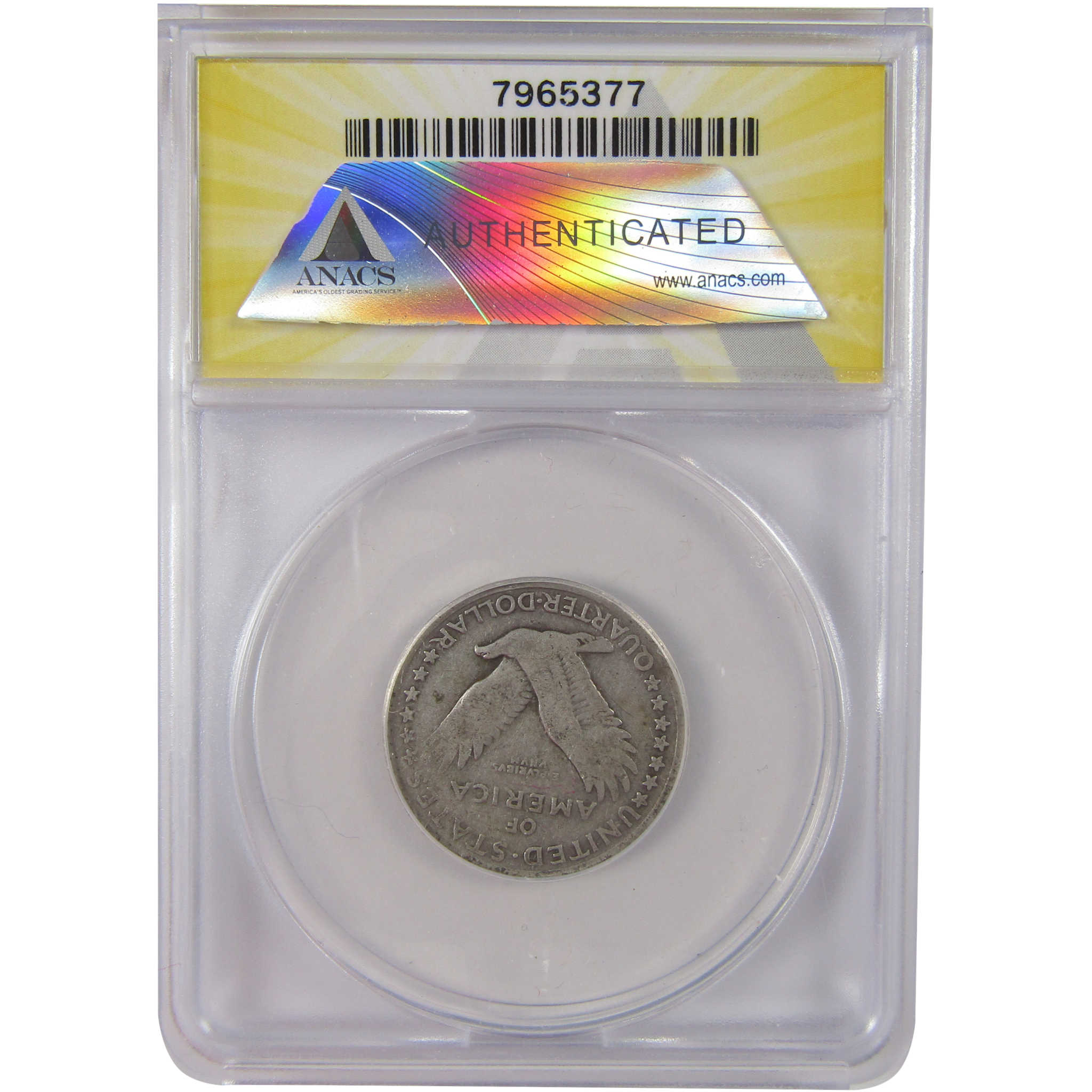 1917 Type 1 Standing Liberty Silver Quarter F 12 ANACS SKU:I25603