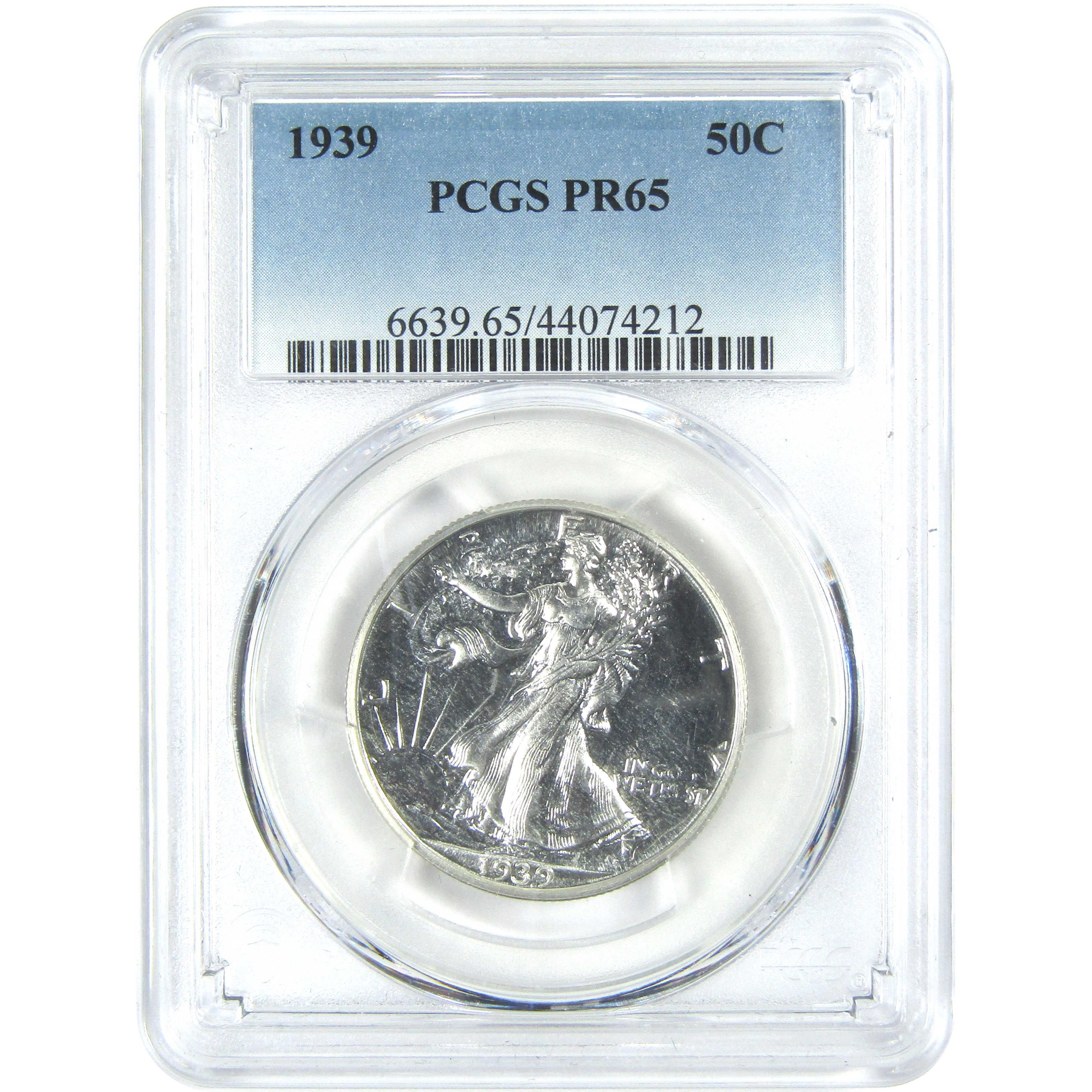 1939 Liberty Walking Half Dollar PR 65 PCGS Silver 50c Proof Coin