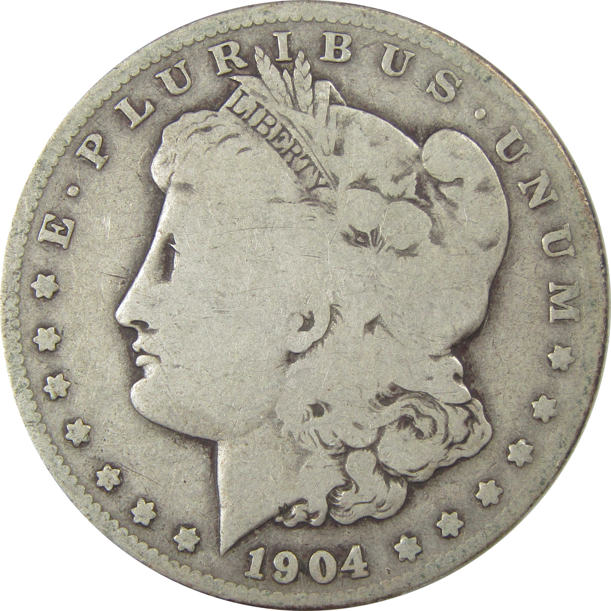 1904 S Morgan Dollar VG Very Good Details Silver $1 Coin SKU:CPC8911 - Morgan coin - Morgan silver dollar - Morgan silver dollar for sale - Profile Coins & Collectibles