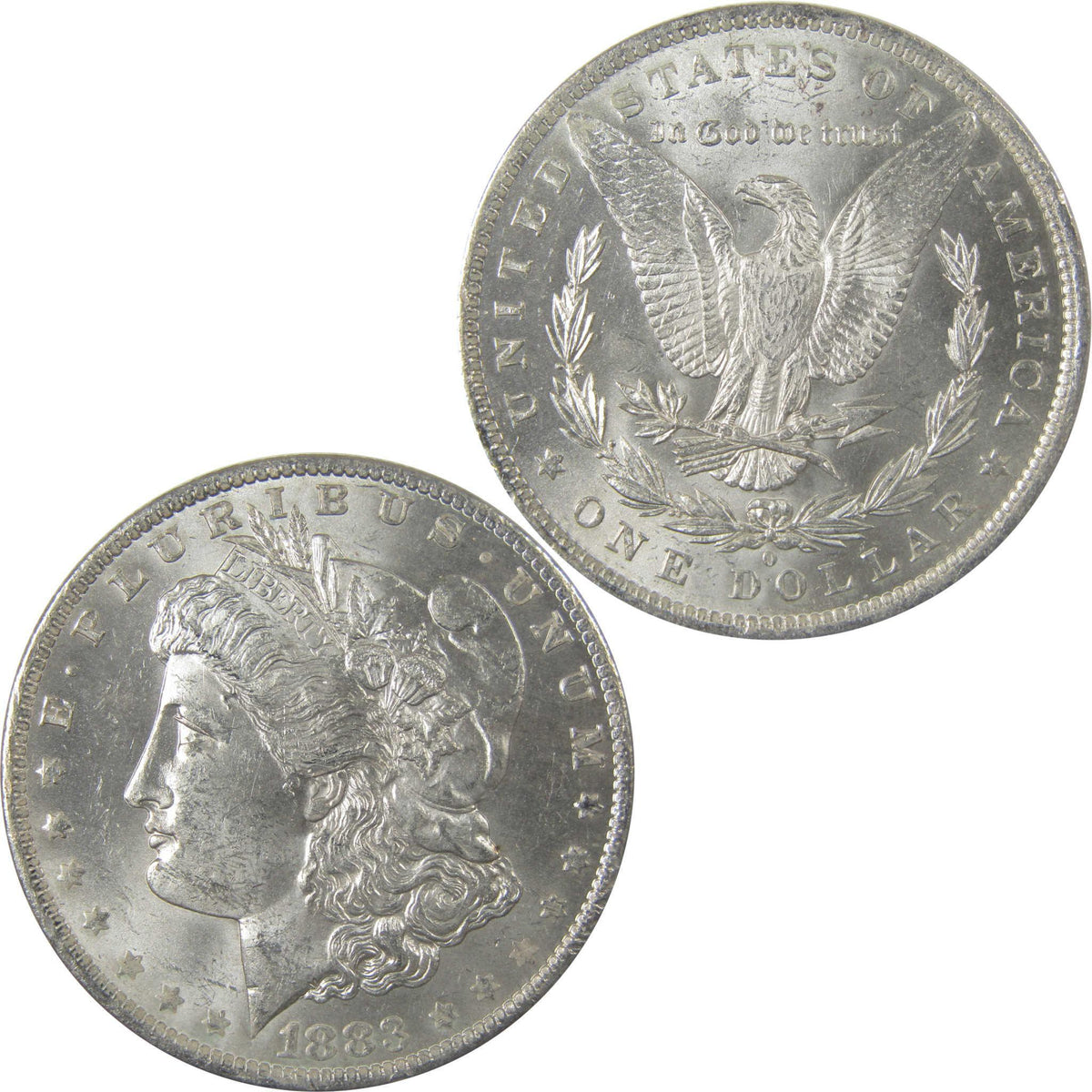 1883 O Morgan Silver Dollar Uncirculated Mint State $1 Coin SKU:I24852 - Morgan coin - Morgan silver dollar - Morgan silver dollar for sale - Profile Coins & Collectibles