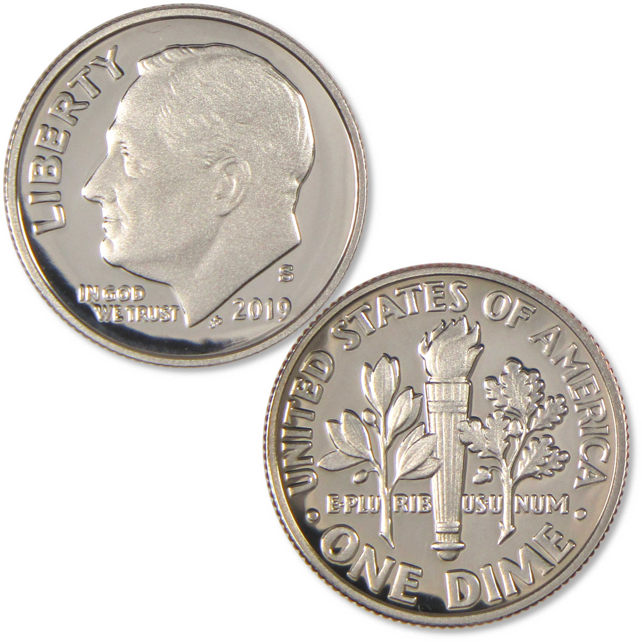 2019 S Roosevelt Dime Choice Proof Clad 10c Coin