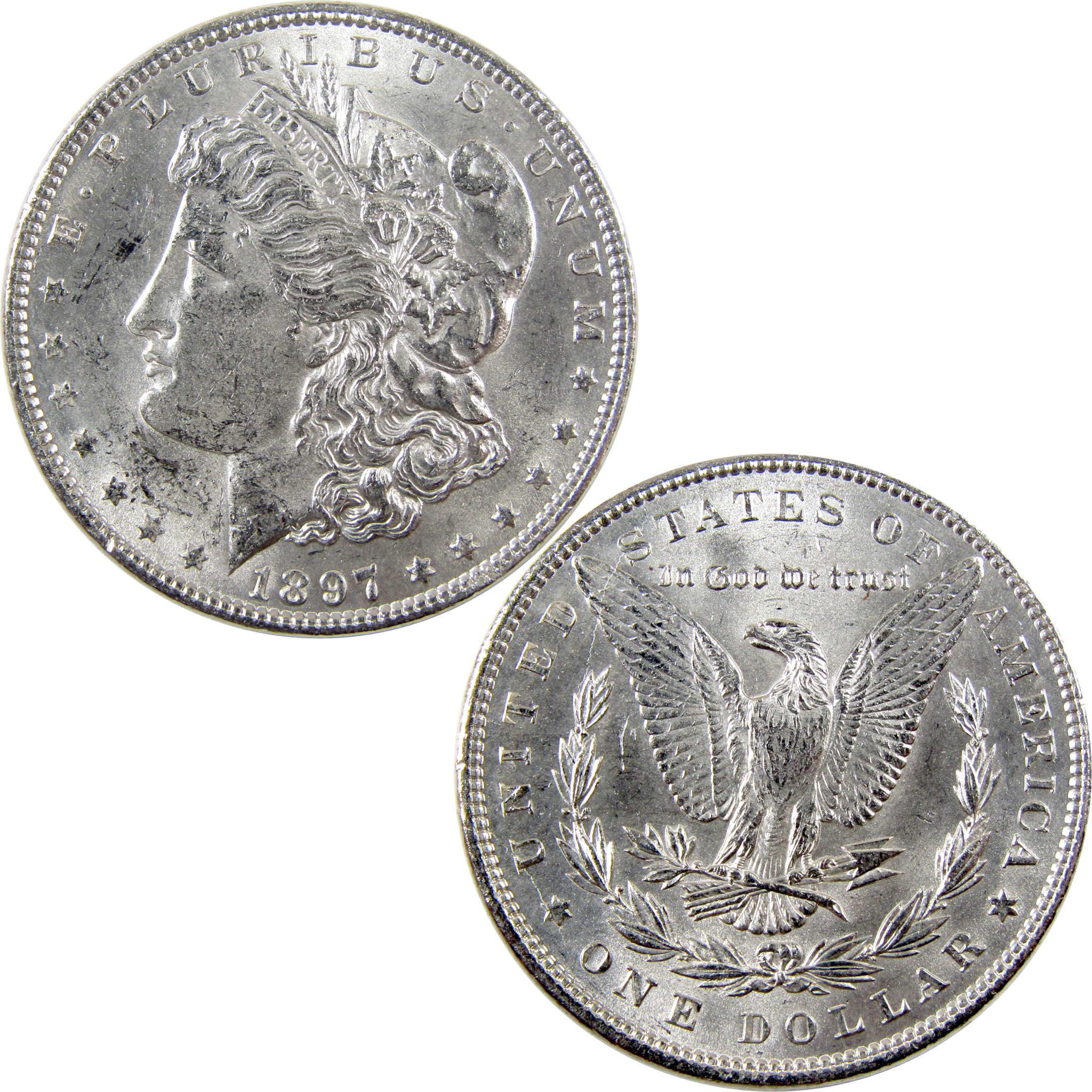 1897 VAM-6A Pitted Reverse Morgan Dollar Uncirculated SKU:I17906 - Morgan coin - Morgan silver dollar - Morgan silver dollar for sale - Profile Coins & Collectibles