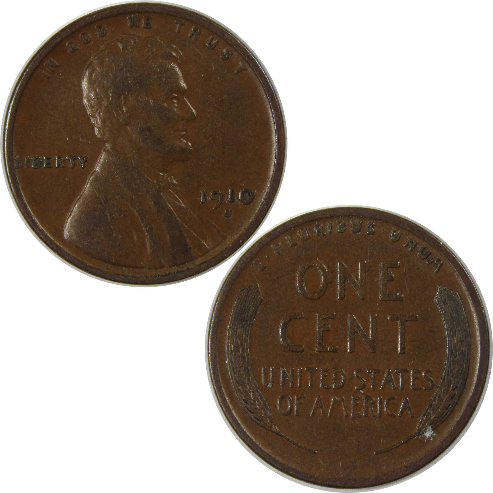 1910 S Lincoln Wheat Cent XF EF Extremely Fine Penny SKU:I23471