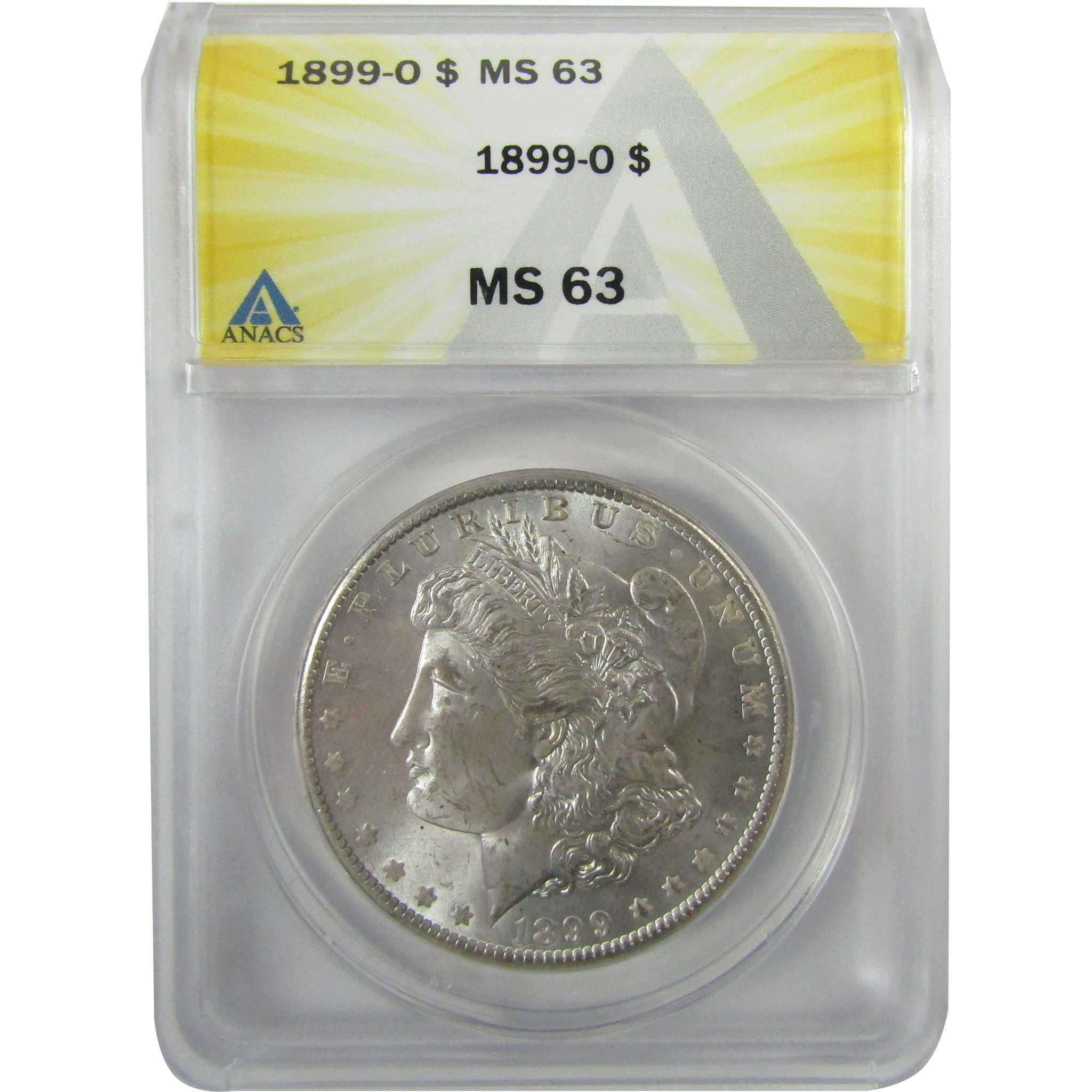 1899 O Morgan Silver Dollar MS 63 ANACS Uncirculated SKU:I28053 - Morgan coin - Morgan silver dollar - Morgan silver dollar for sale - Profile Coins & Collectibles