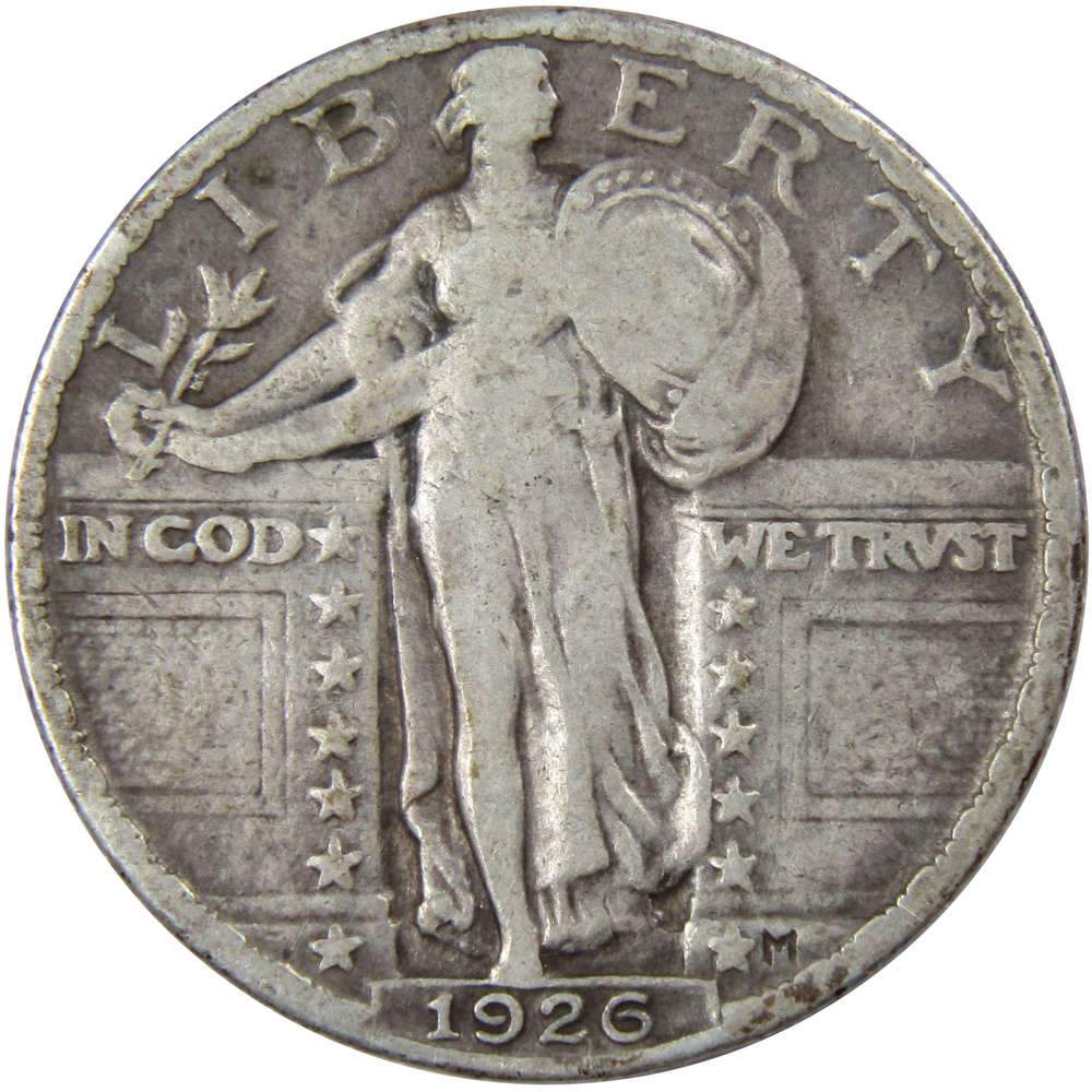 1926 Standing Liberty Quarter VG Very Good Silver 25c Coin